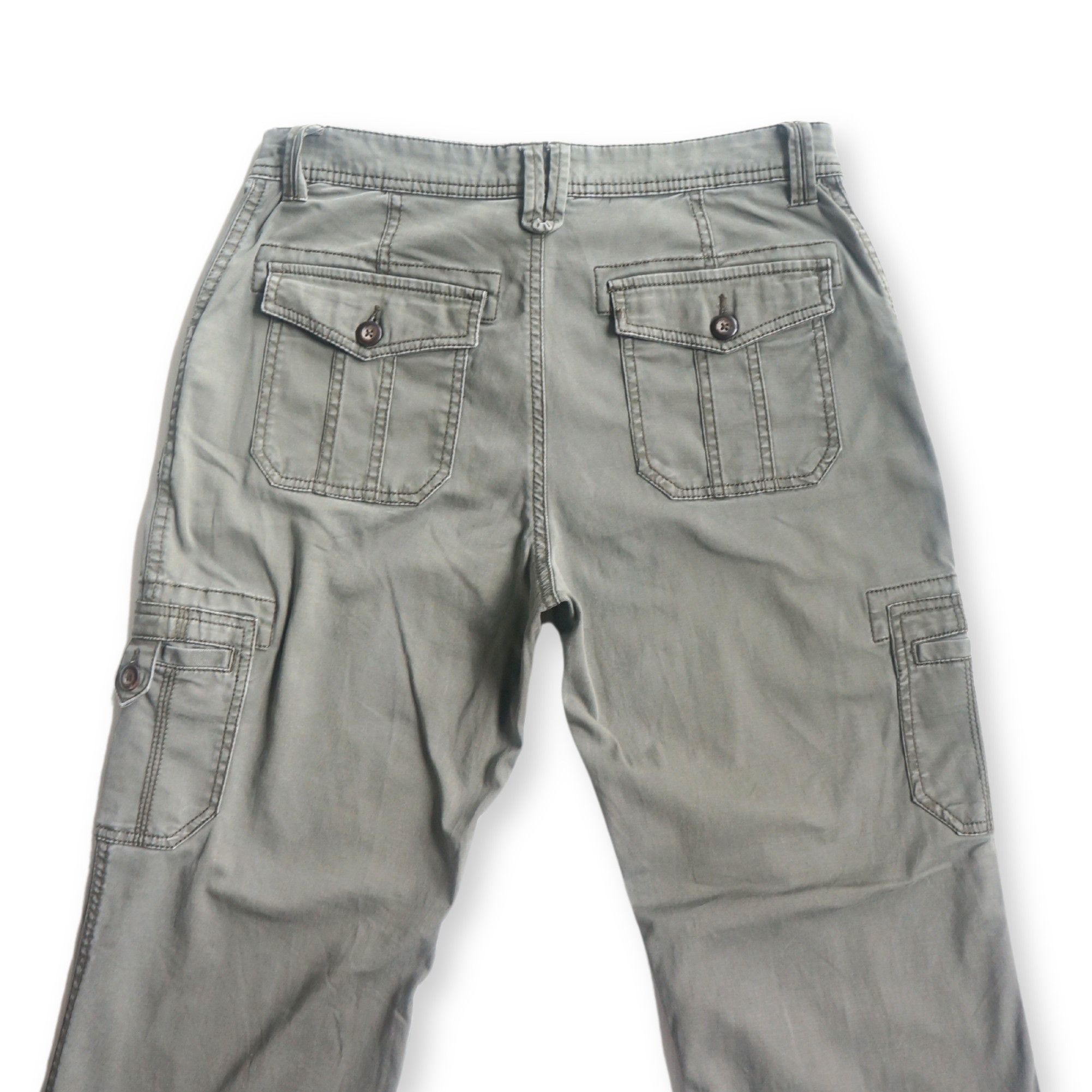 Merona MERONA Flared Stretch Cargo Pants Size 28" / US 6 / IT 42 - 2 Thumbnail