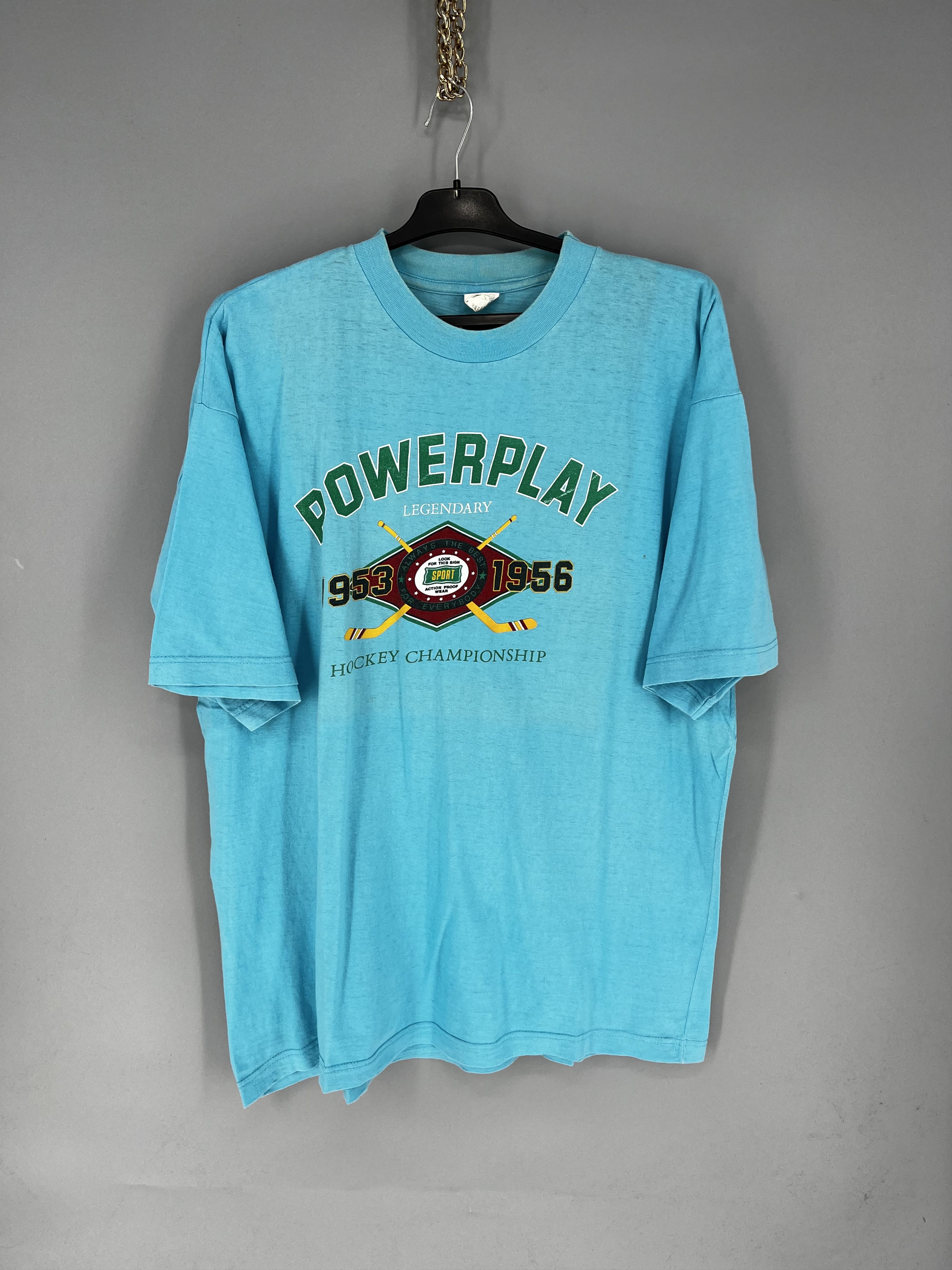 NHL VTG 90s POWERPLAY LEGENDARY 1953 1956 HOCKEY CHAMPIONSHIP Size US XL / EU 56 / 4 - 1 Thumbnail