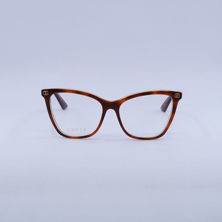Gucci Gucci GG1817O 004 Eyeglasses Medium Havana/Light Mauve 55mm Size ONE SIZE - 2 Thumbnail