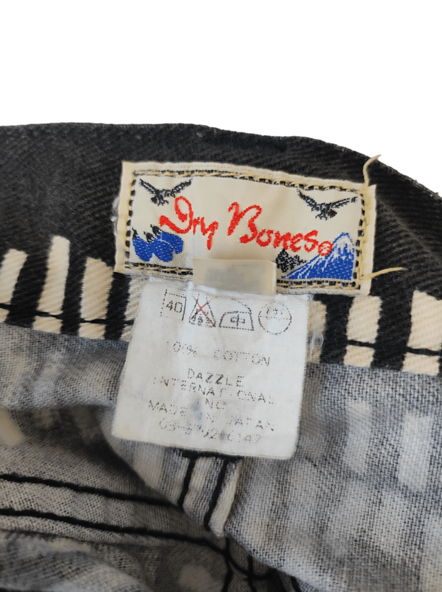 Dry Bones × Japanese Brand Dry bones straight cut Vertical chips motorcycle cafe racer Size US 32 / EU 48 - 2 Thumbnail