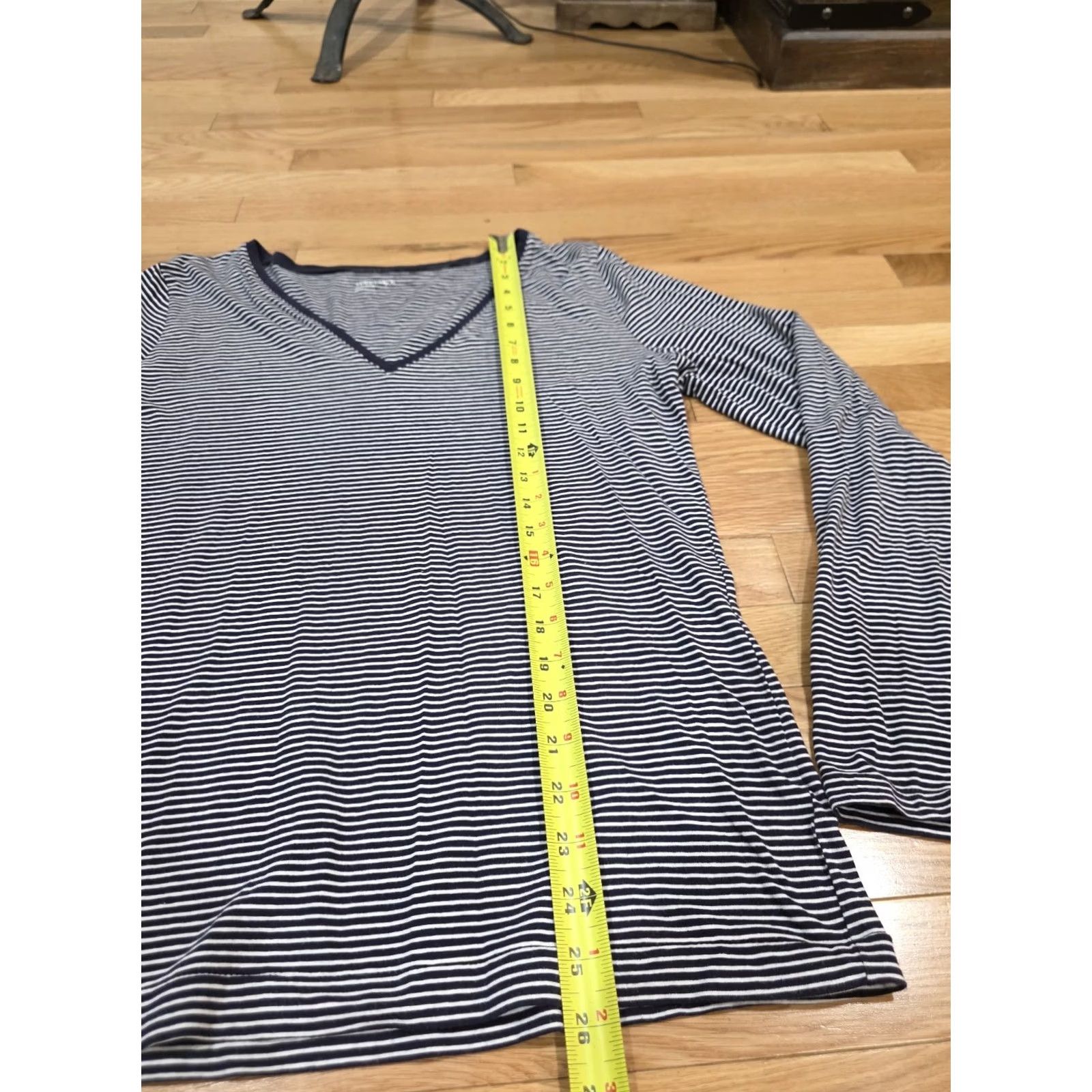 Gap GAP Body Pure Body Nightgown Sleep Shirt Striped XL Navy Blue & White Womens Sleep Shirt Size XL / US 12-14 / IT 48-50 - 6 Thumbnail