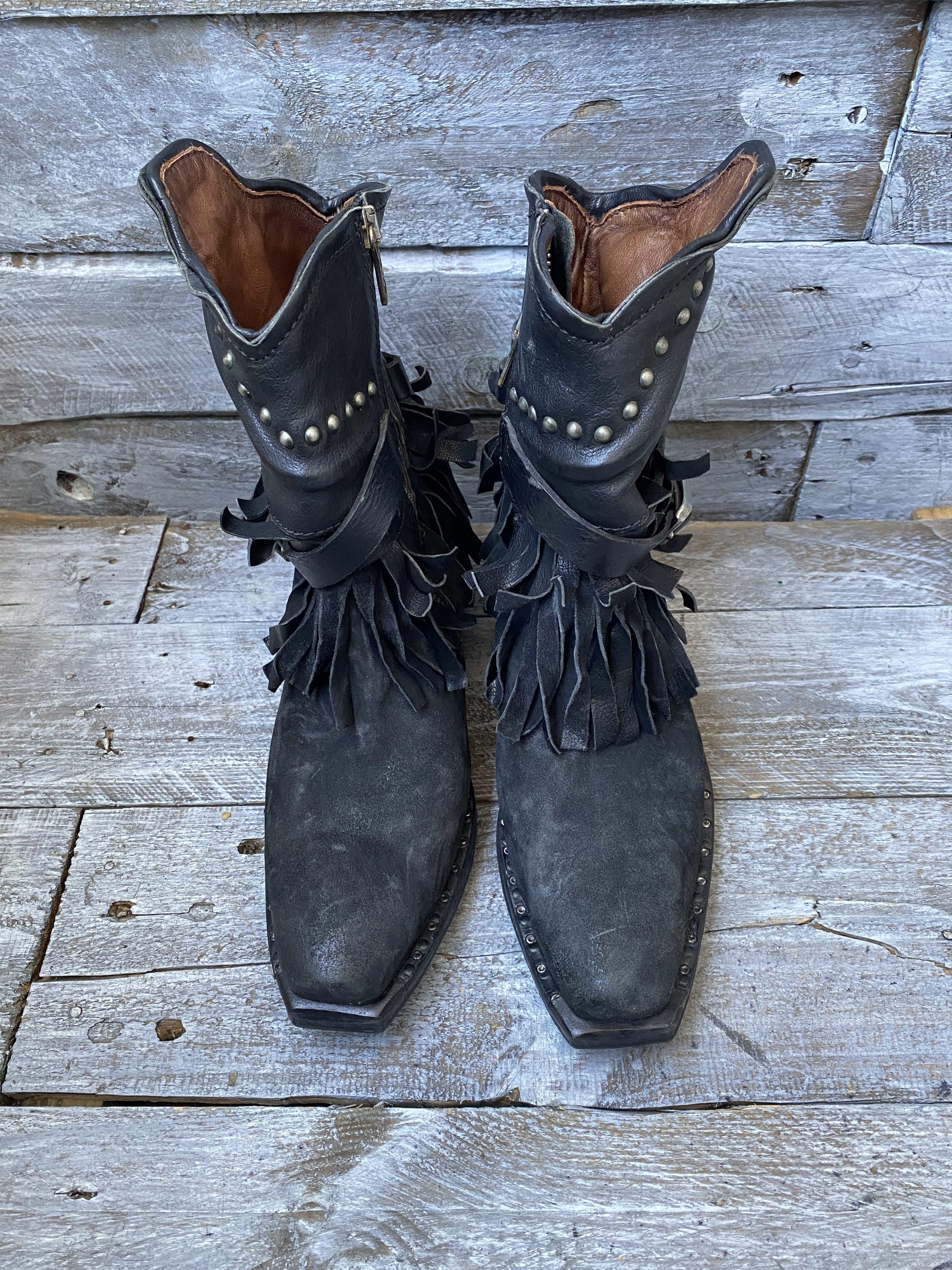 A.S.98 A.S. 98 western suede srudded cow girl boots sz 37 Size US 7 / IT 37 - 10 Thumbnail