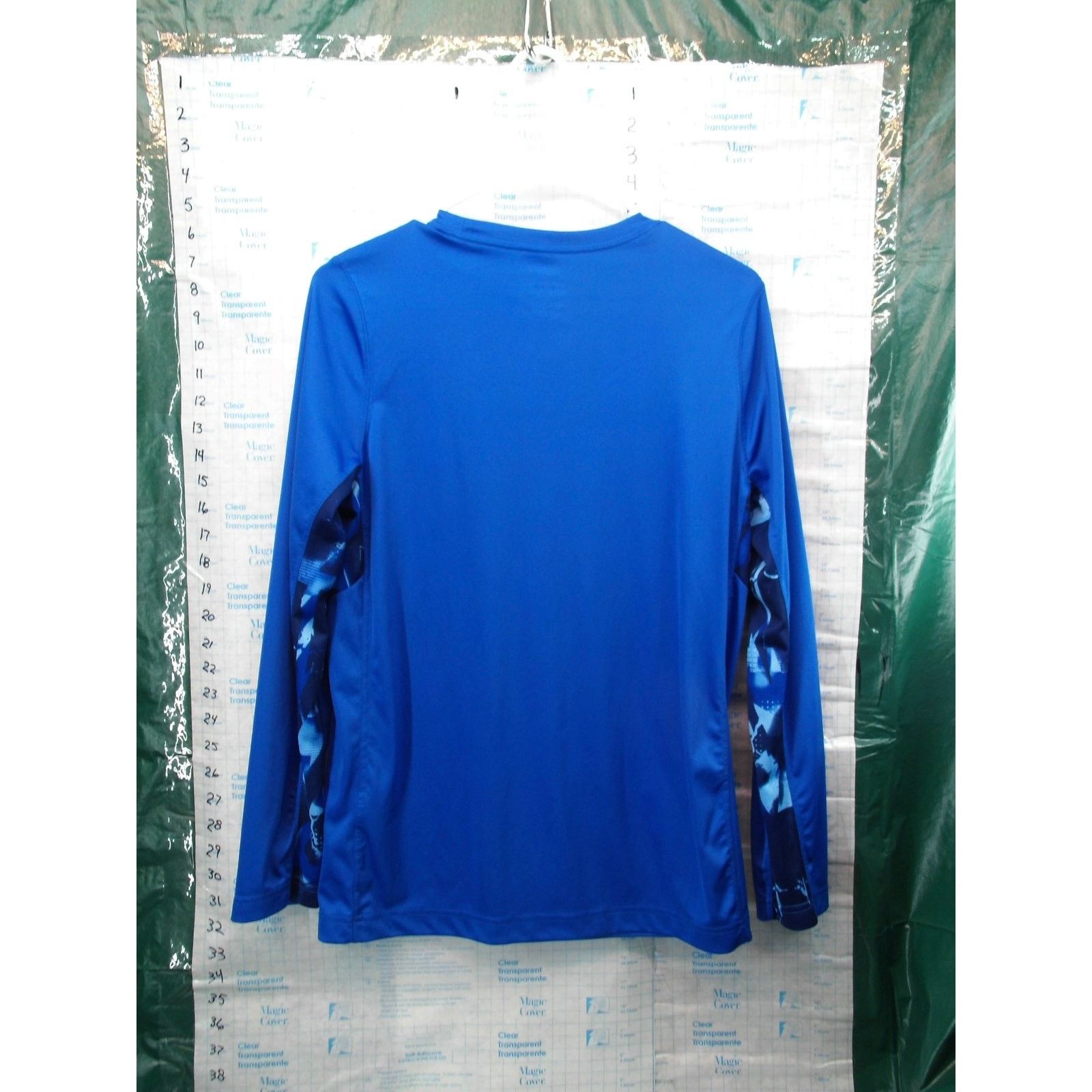 Nike Nike DriFit Youth XL Blue Athlet Shirt Camo Logo Long Sleeve Size US XL / EU 56 / 4 - 5 Thumbnail