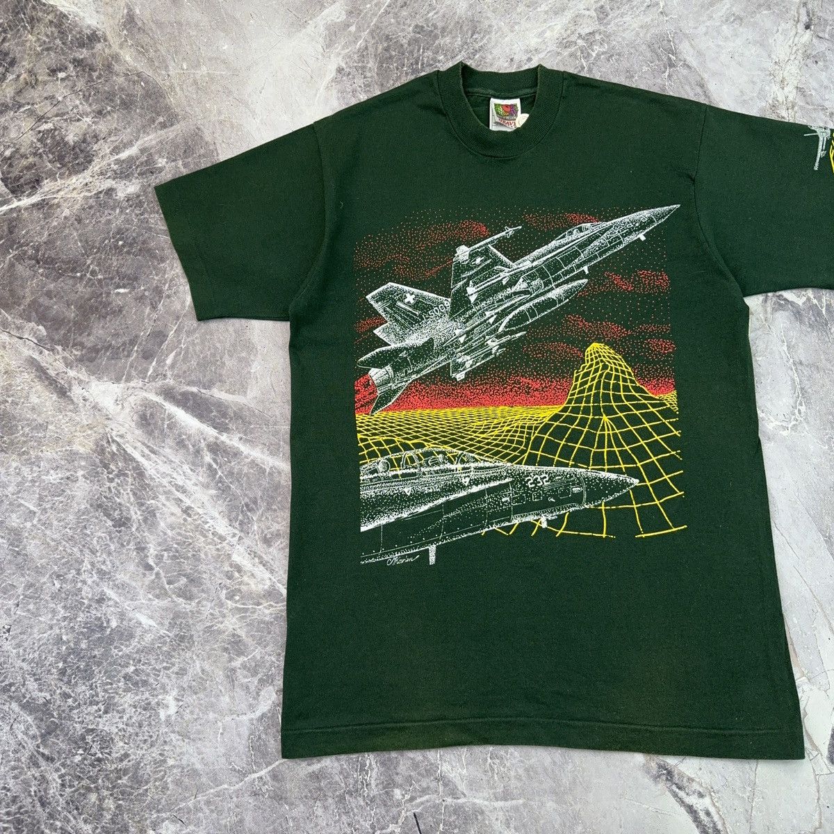 Arts & Science × Vintage Vintage Super Hornet F/A - 18 T shirt USA Military 90s Size US M / EU 48-50 / 2 - 9 Thumbnail