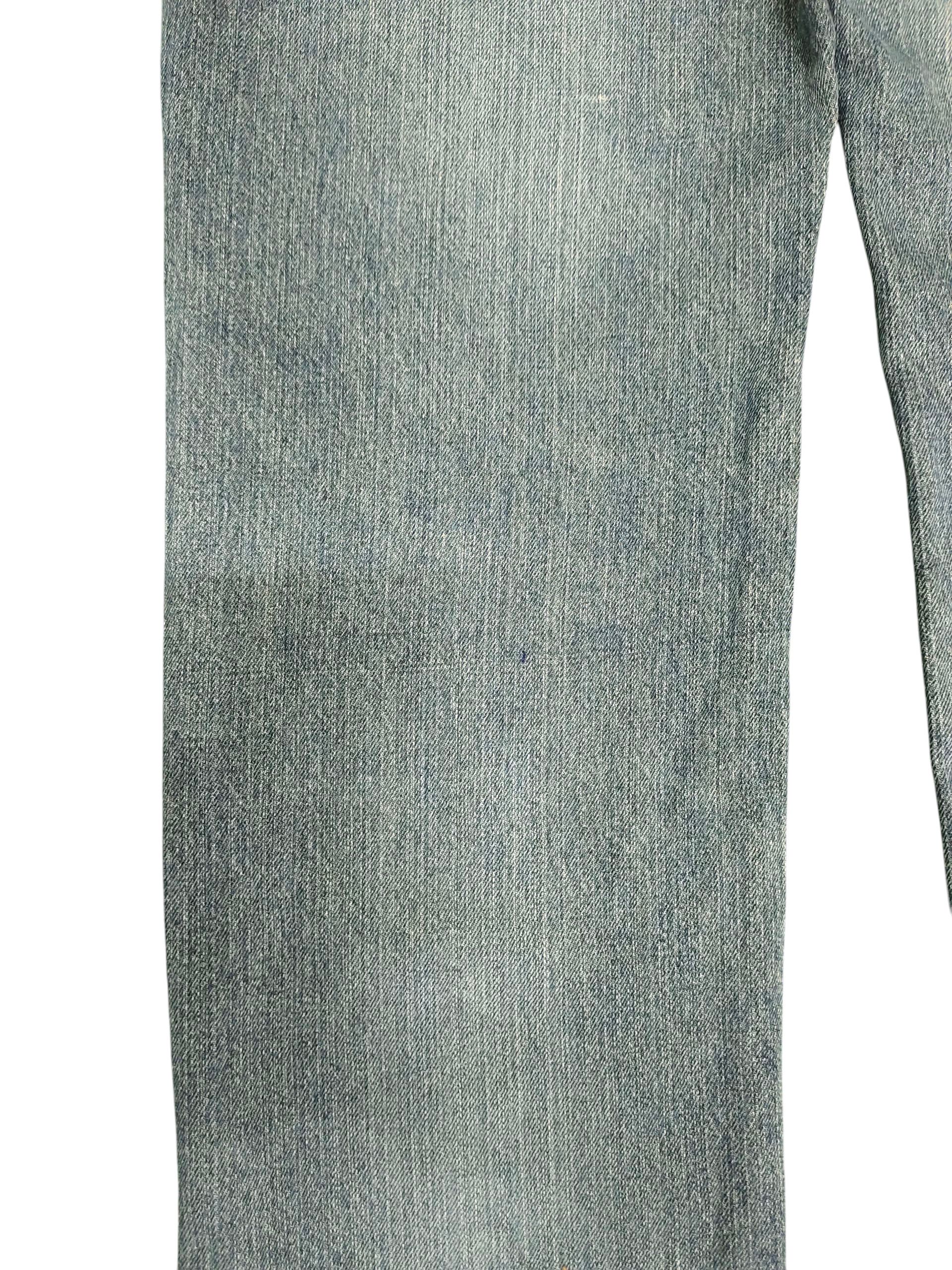 Karakuri Tamashii Japanese Brand Dominate Sukajan Koi Embroidered Denim Jeans Size US 31 - 4 Thumbnail