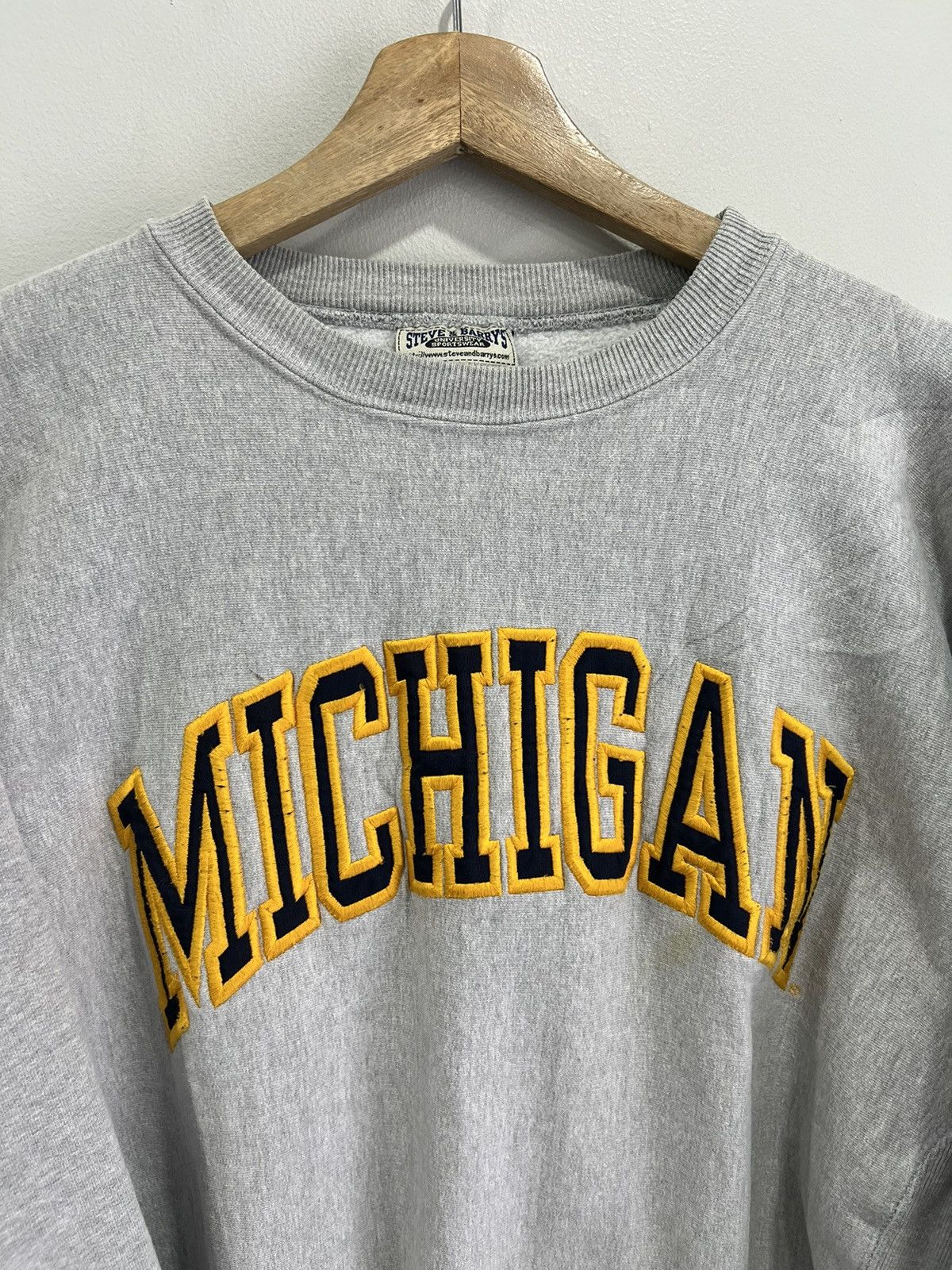 Vintage Vintage Michigan Spellout Sweater Sweatshirt Size US L / EU 52-54 / 3 - 2 Thumbnail