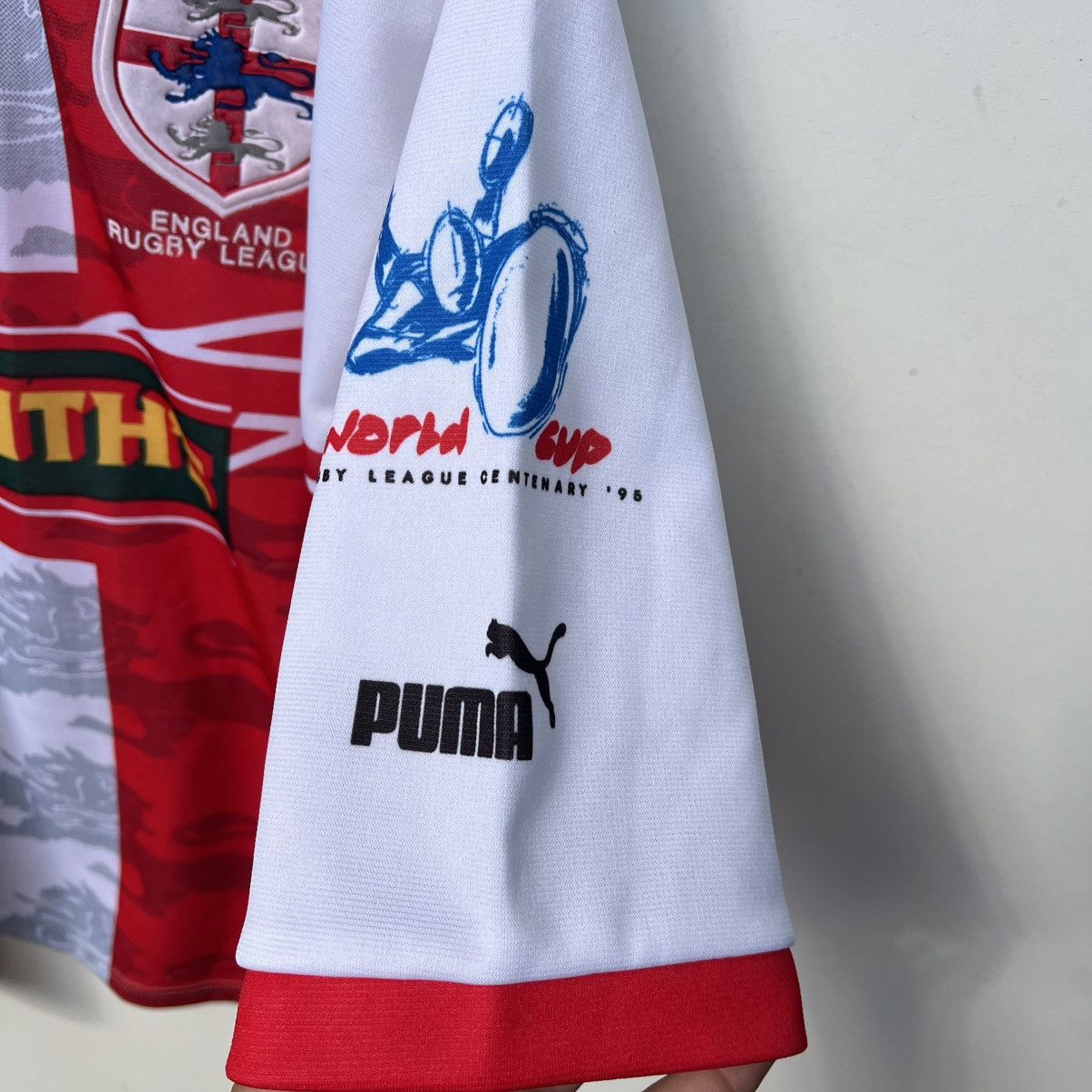 Vintage England 1995 Home Rugby League Shirt Puma Jersey Size US M / EU 48-50 / 2 - 10 Thumbnail