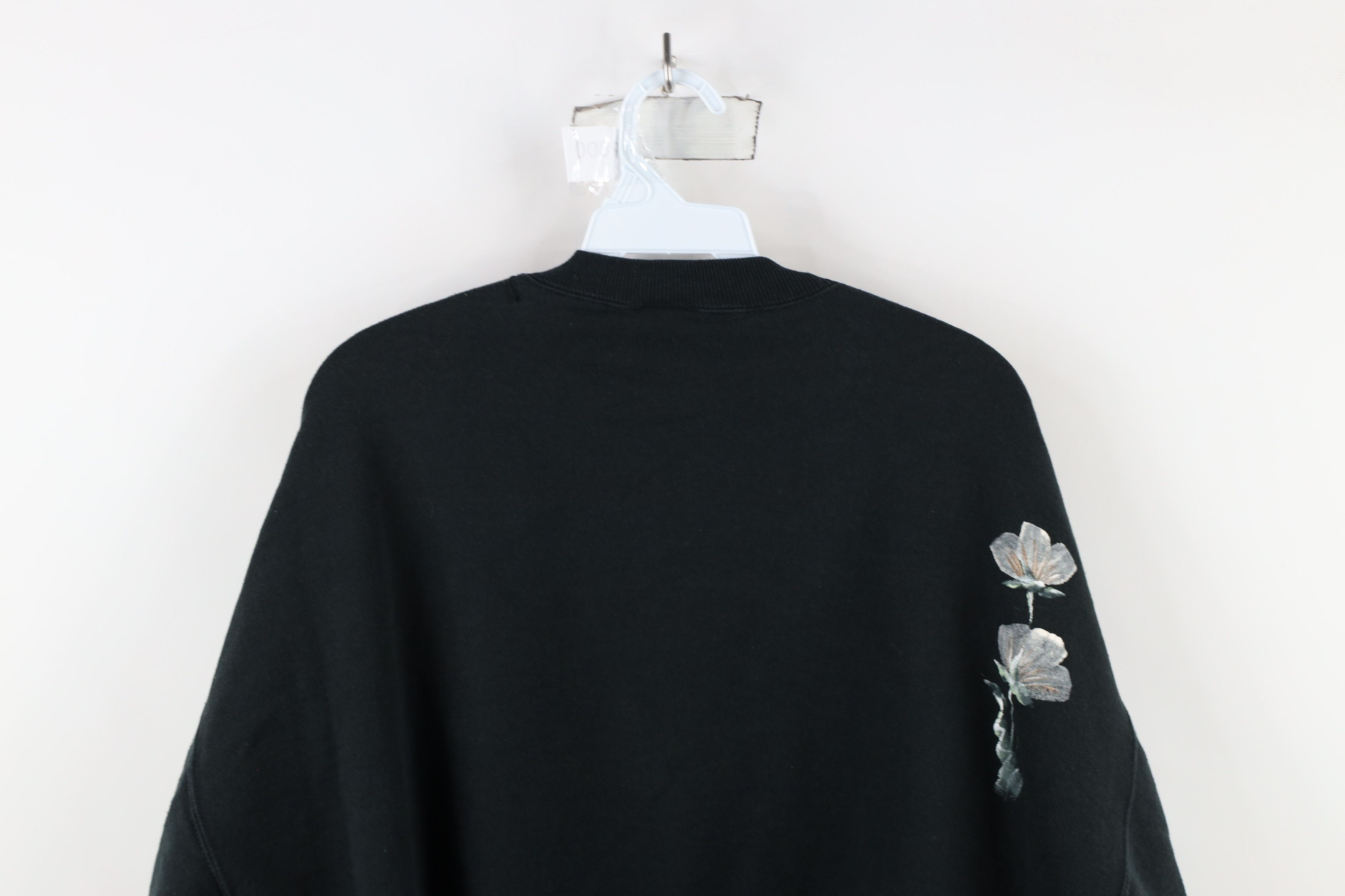 Vintage Vintage 90s Streetwear Painted Flower Crewneck Sweatshirt Size XL / US 12-14 / IT 48-50 - 8 Thumbnail