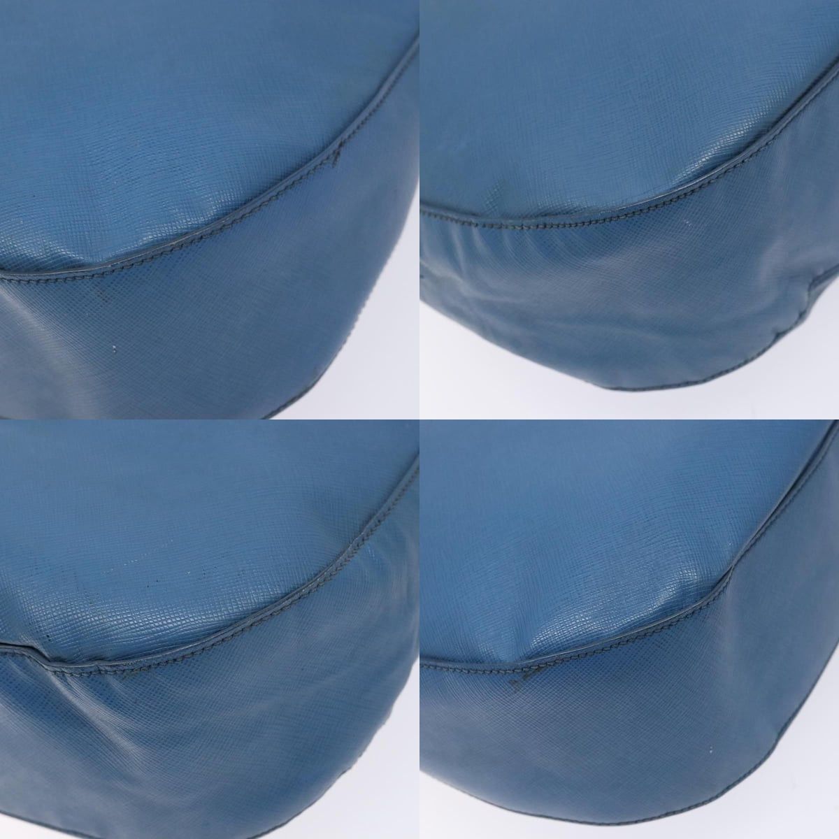 Prada PRADA Shoulder Bag Leather Blue Gold Size ONE SIZE - 10 Thumbnail
