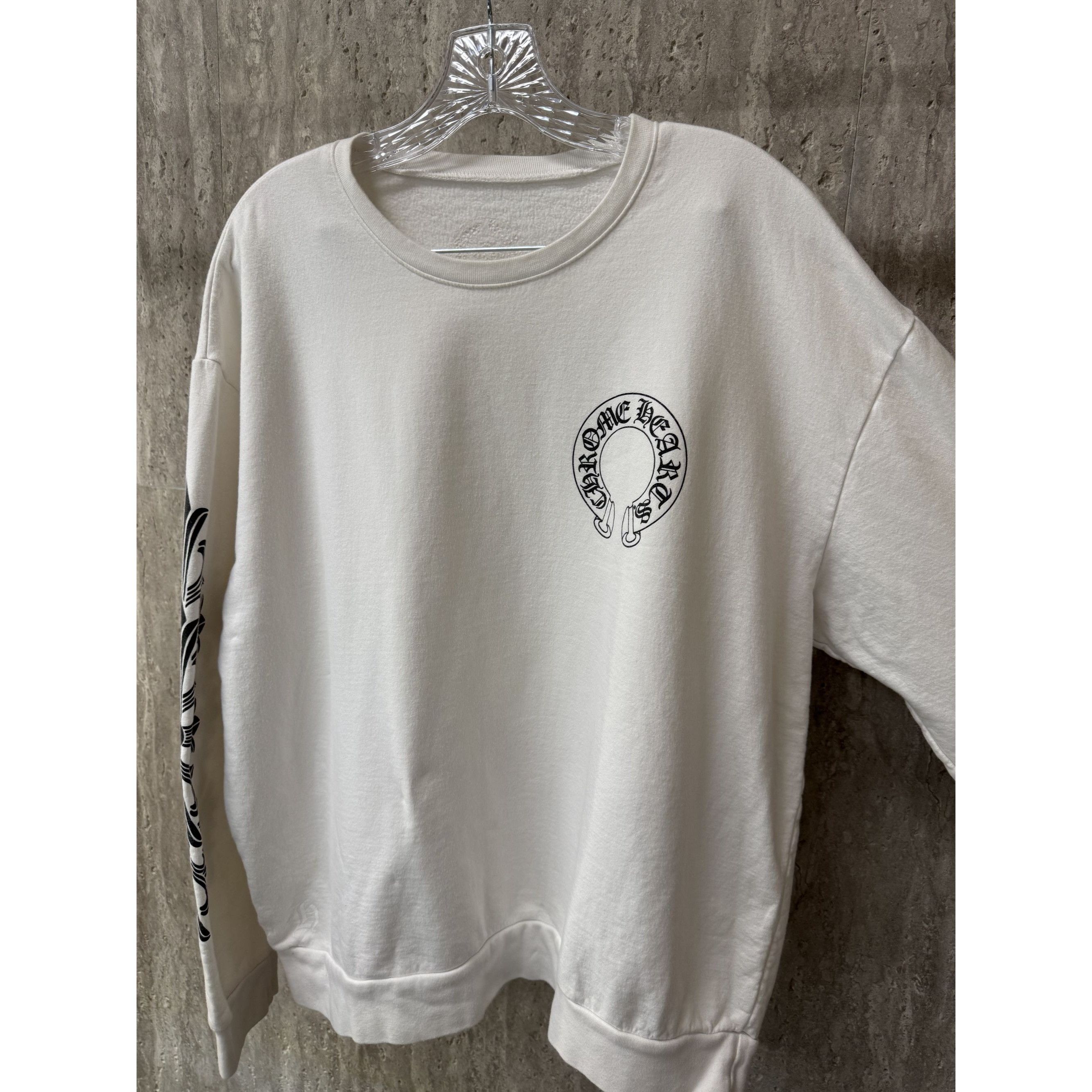 Chrome Hearts Chrome Hearts White Sweatshirt With Graphic Logo Print Large Size L / US 10 / IT 46 - 12 Thumbnail
