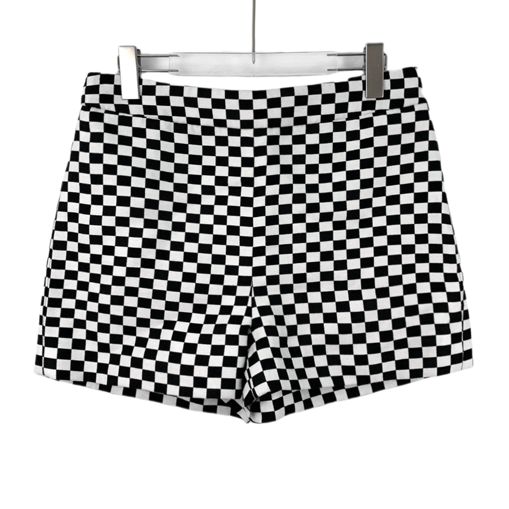 Christian Dior Checkered Cotton Shorts (Size M)