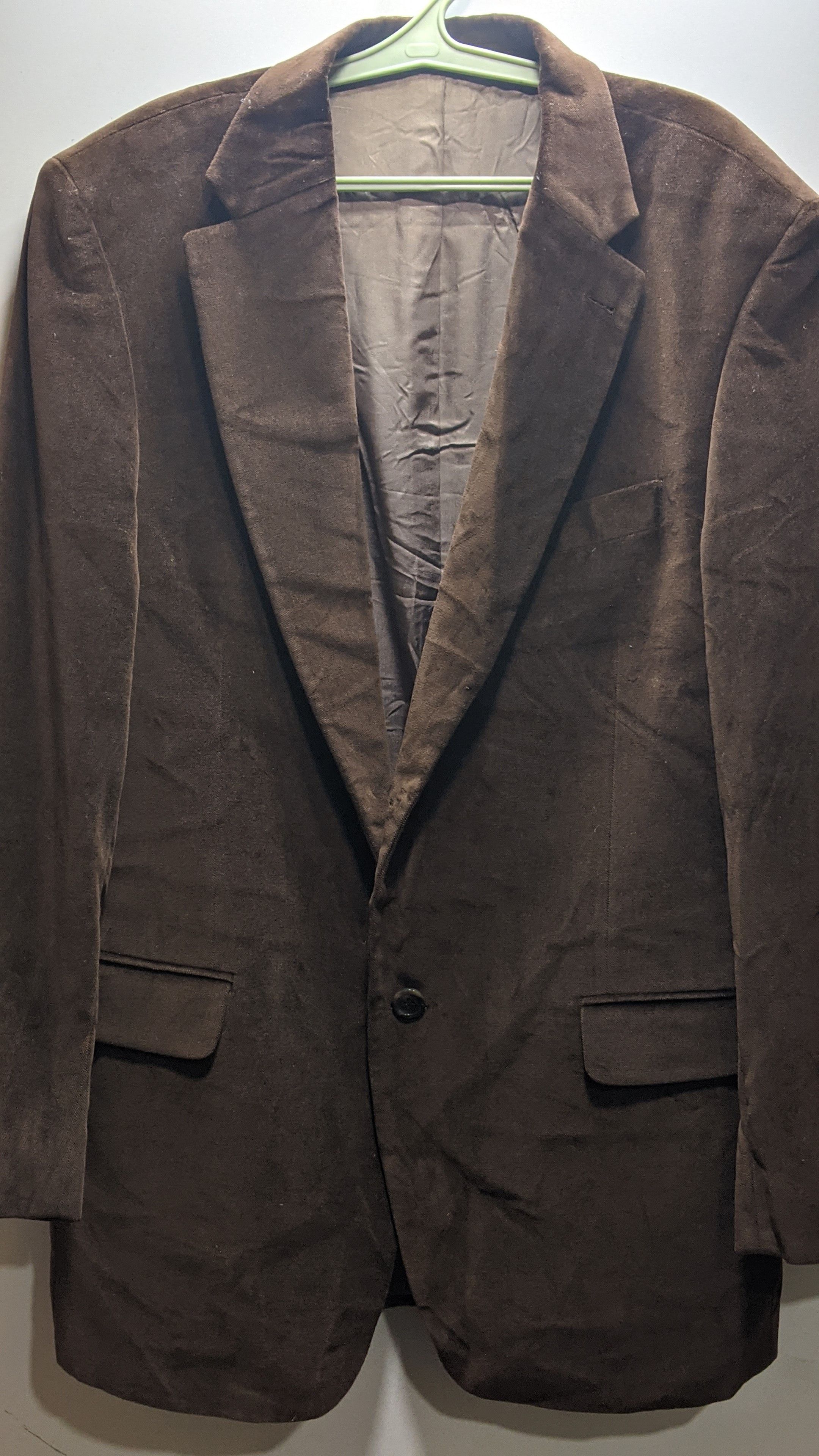 image of Emanuel Ungaro Light Jacket One Button in Espresso Brown, Men's (Size Medium)
