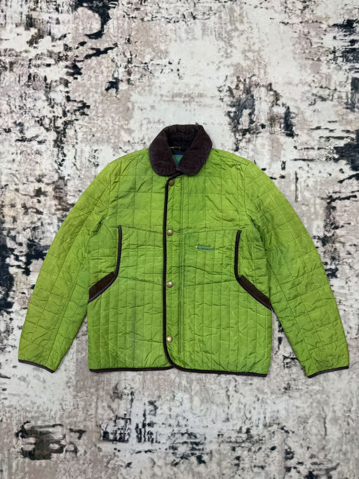 Barbour Barbour R.Newbold Quilted Cudroy Colar Down Jacket Size US S / EU 44-46 / 1 - 3 Thumbnail
