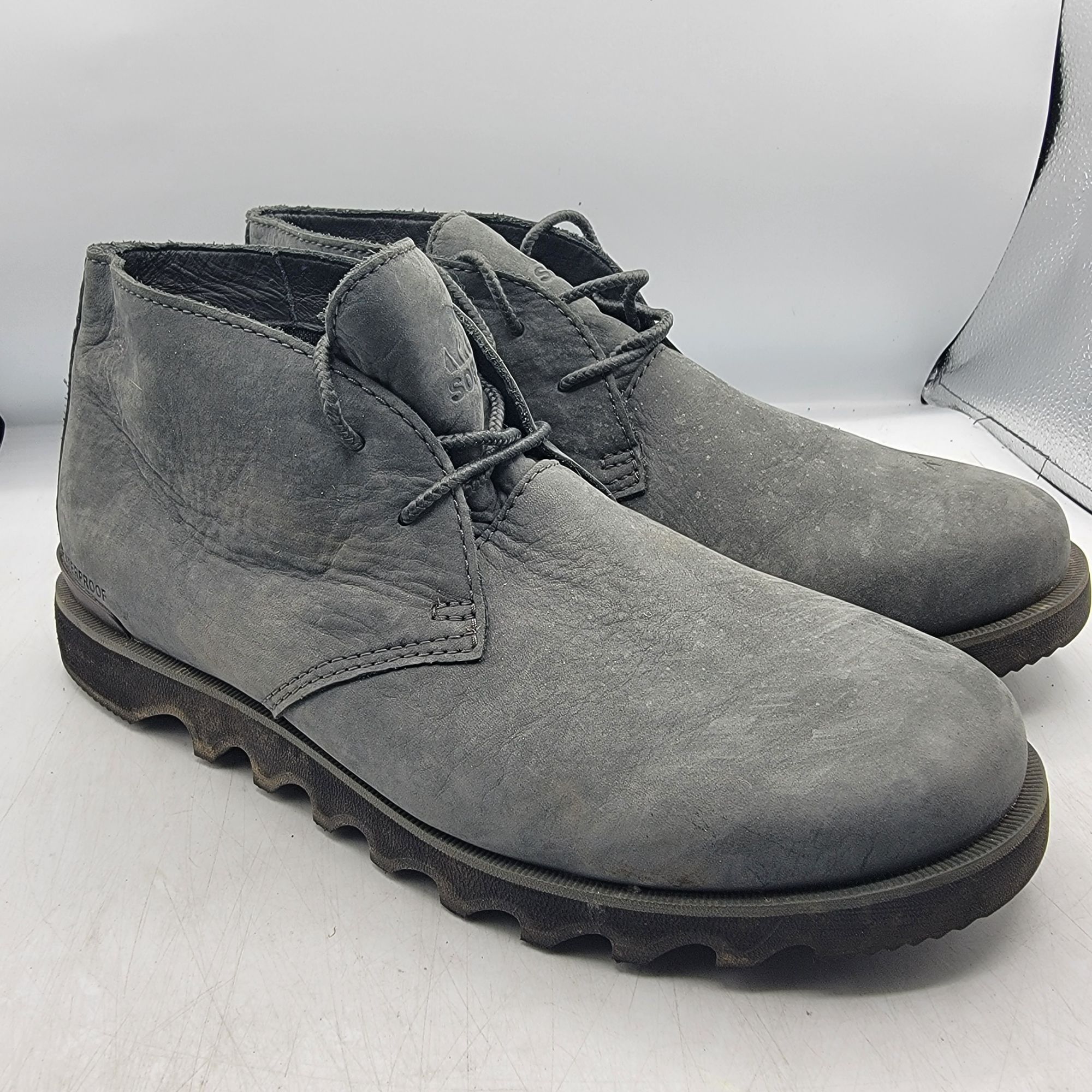 Sorel Greely Chukka Boots SOREL Sorel Greely Chukka Boots Lace Up Suede Leather Sage  main image 2
