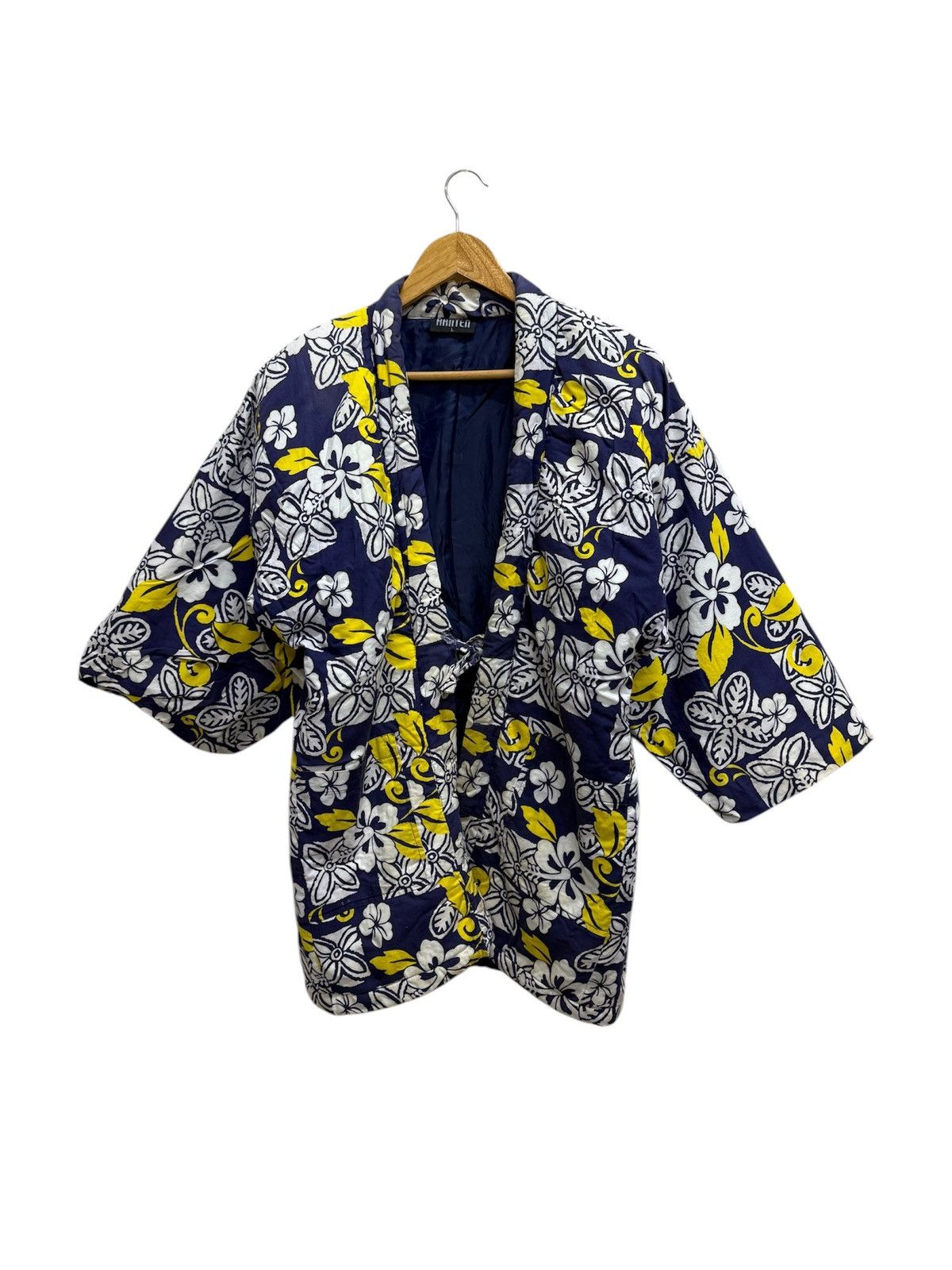 Vintage Hanten Paded Jacket Drawstring Kimono