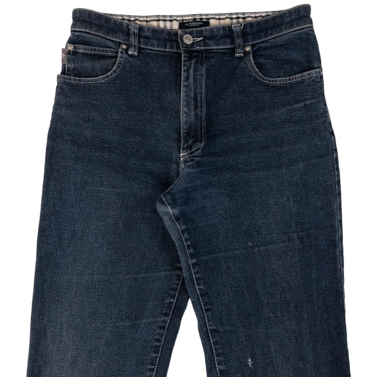 Burberry Vintage Burberry Nova Check Cuff Denim Jeans Size W29 Size 29" - 4 Thumbnail