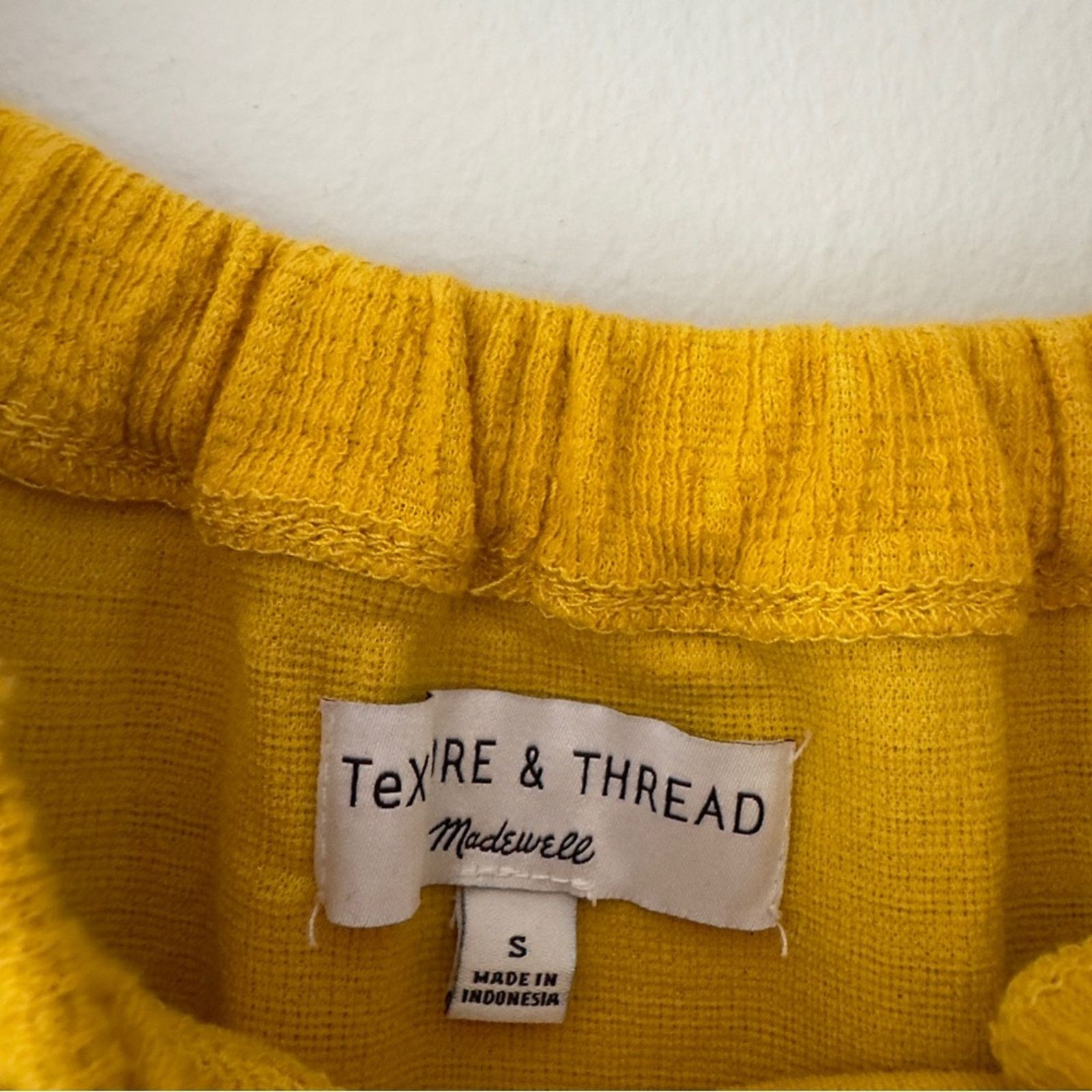 Madewell Madewell Texture & Thread Off The Shoulder Top Button Front Size S / US 4 / IT 40 - 6 Thumbnail