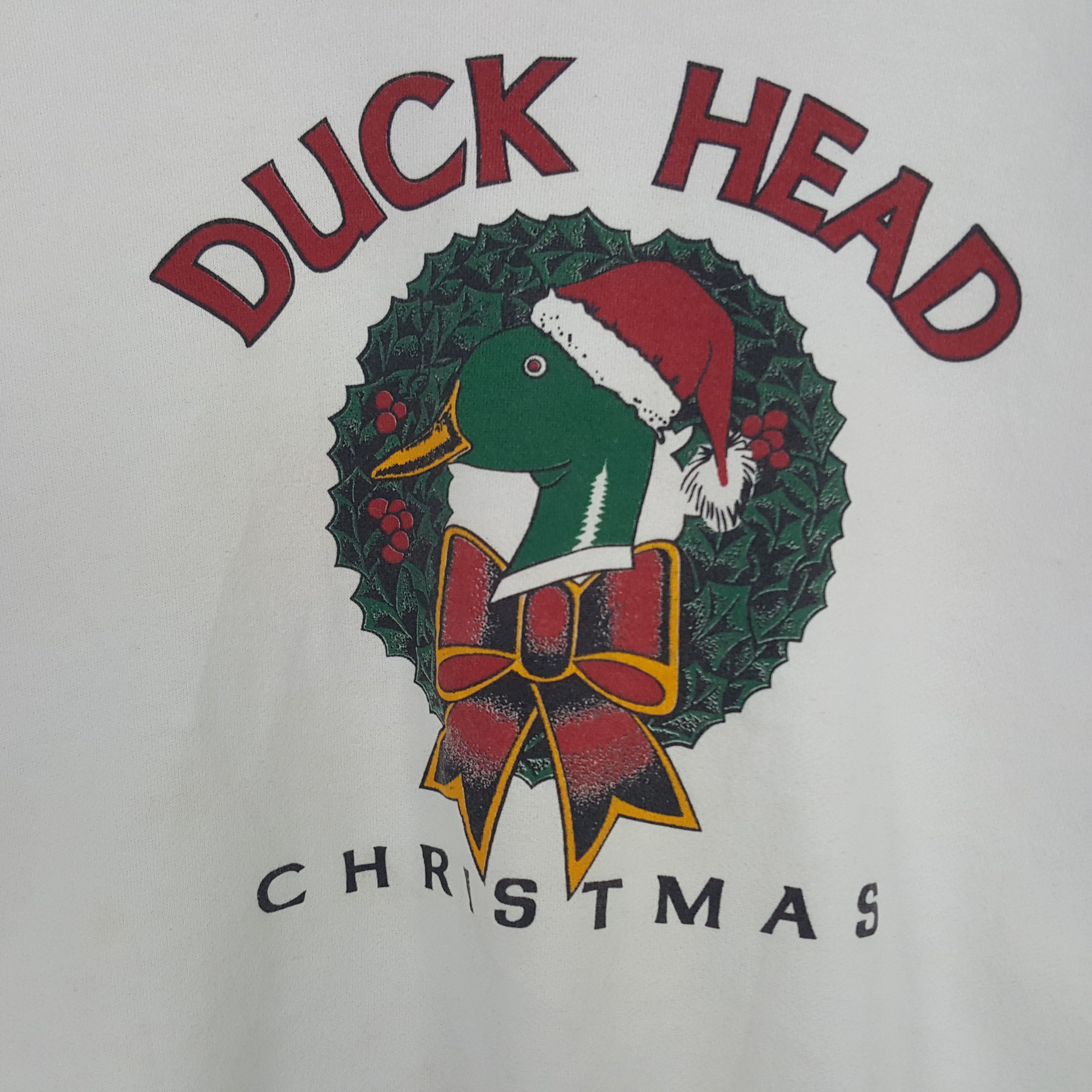 Vintage Vintage Duck Head Christmas Sweatshirt Size US L / EU 52-54 / 3 - 2 Thumbnail
