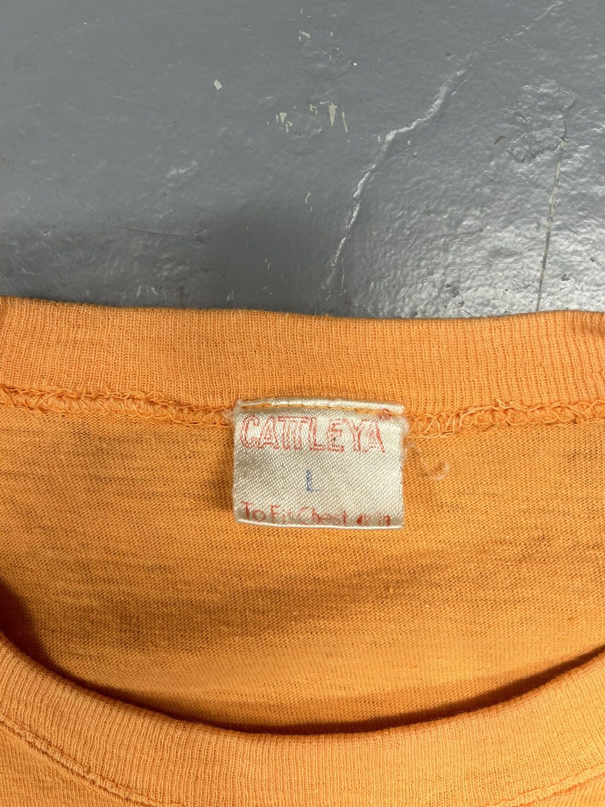 Vintage Crazy Vintage 90s Essential Orange Kingdom of Tonga T-Shirt Size US L / EU 52-54 / 3 - 4 Thumbnail