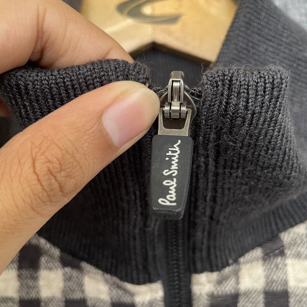 Paul Smith × Vintage Vintage Paul Smith Gingham Zip Up Jacket Size US L / EU 52-54 / 3 - 6 Thumbnail