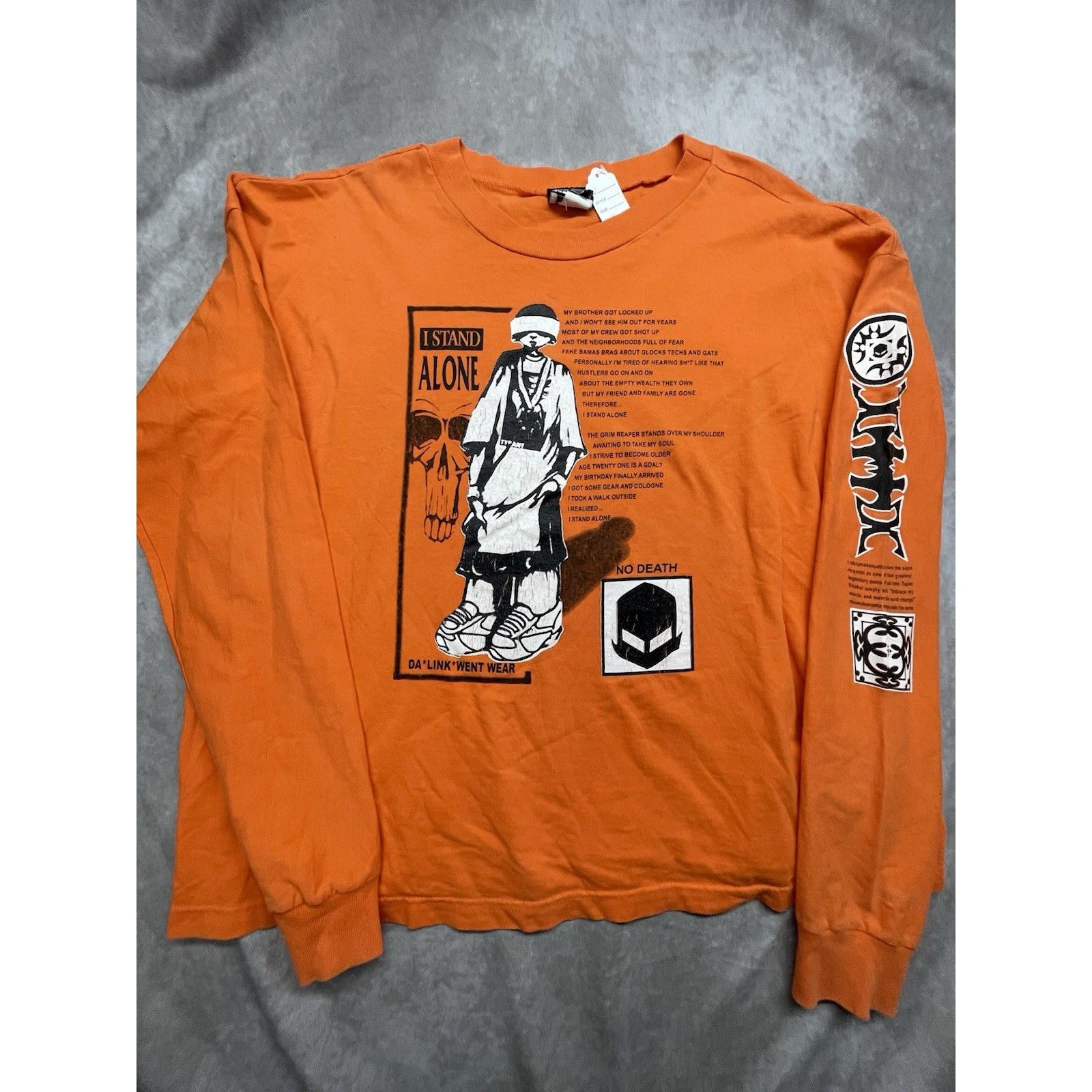 Other RARE Vtg 90s DaLinkWent Wear I Stand Alone Longsleeve T Tupa Size US XL / EU 56 / 4 - 2 Thumbnail
