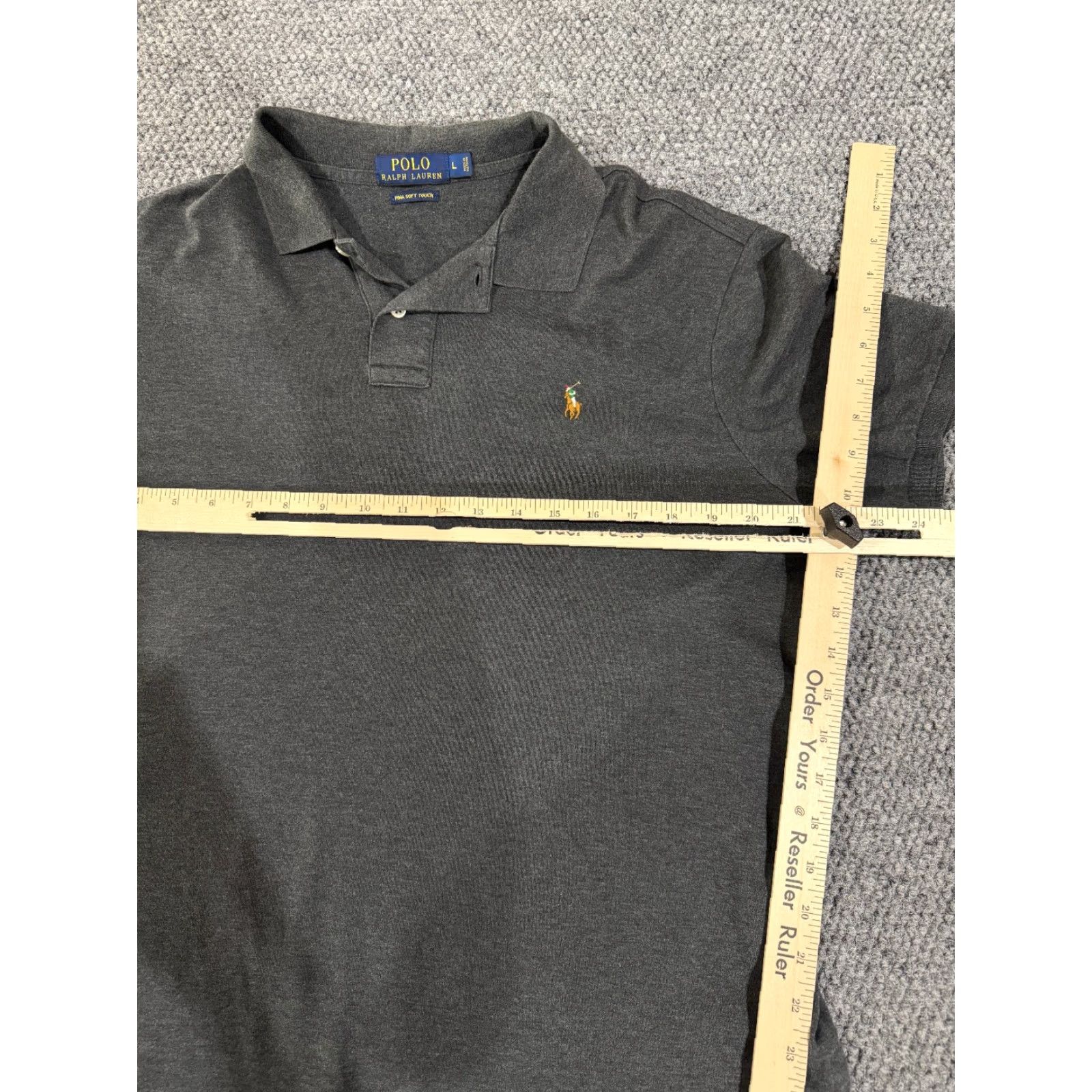 Polo Ralph Lauren Polo Ralph Lauren Polo Shirt Mens L Gray Short Sleeve Embroidered Logo Classic Sports Golf Shirt Size US L / EU 52-54 / 3 - 5 Thumbnail