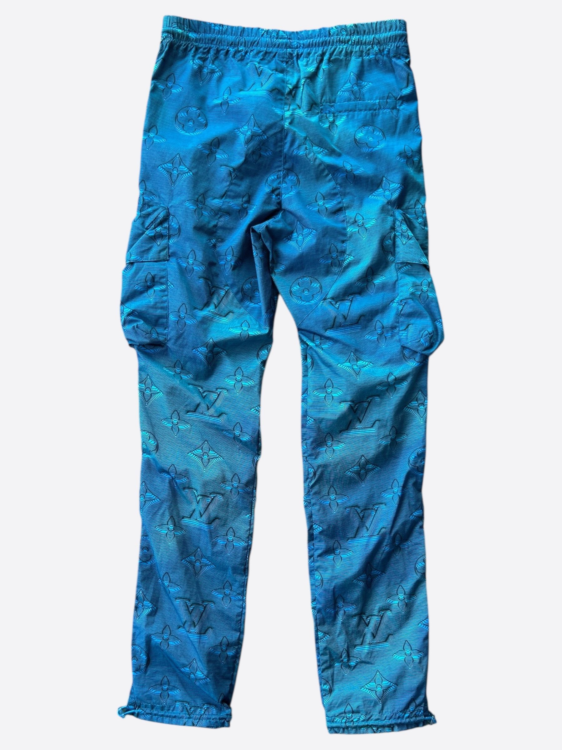 Louis Vuitton Blue 2054 Monogram Cargo Pants