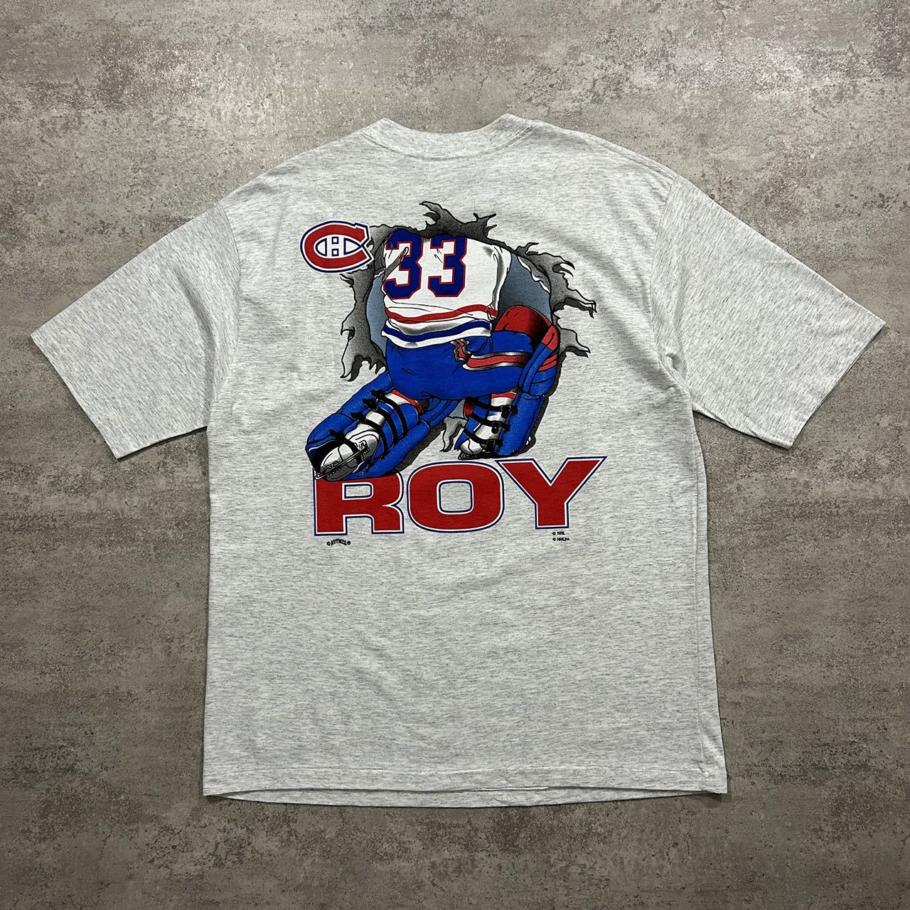 NHL × Nutmeg × Vintage MONTREAL CANADIENS PATRICK ROY NUTMEG DOUBLE SIDED T-SHIRT Size US XL / EU 56 / 4 - 2 Thumbnail