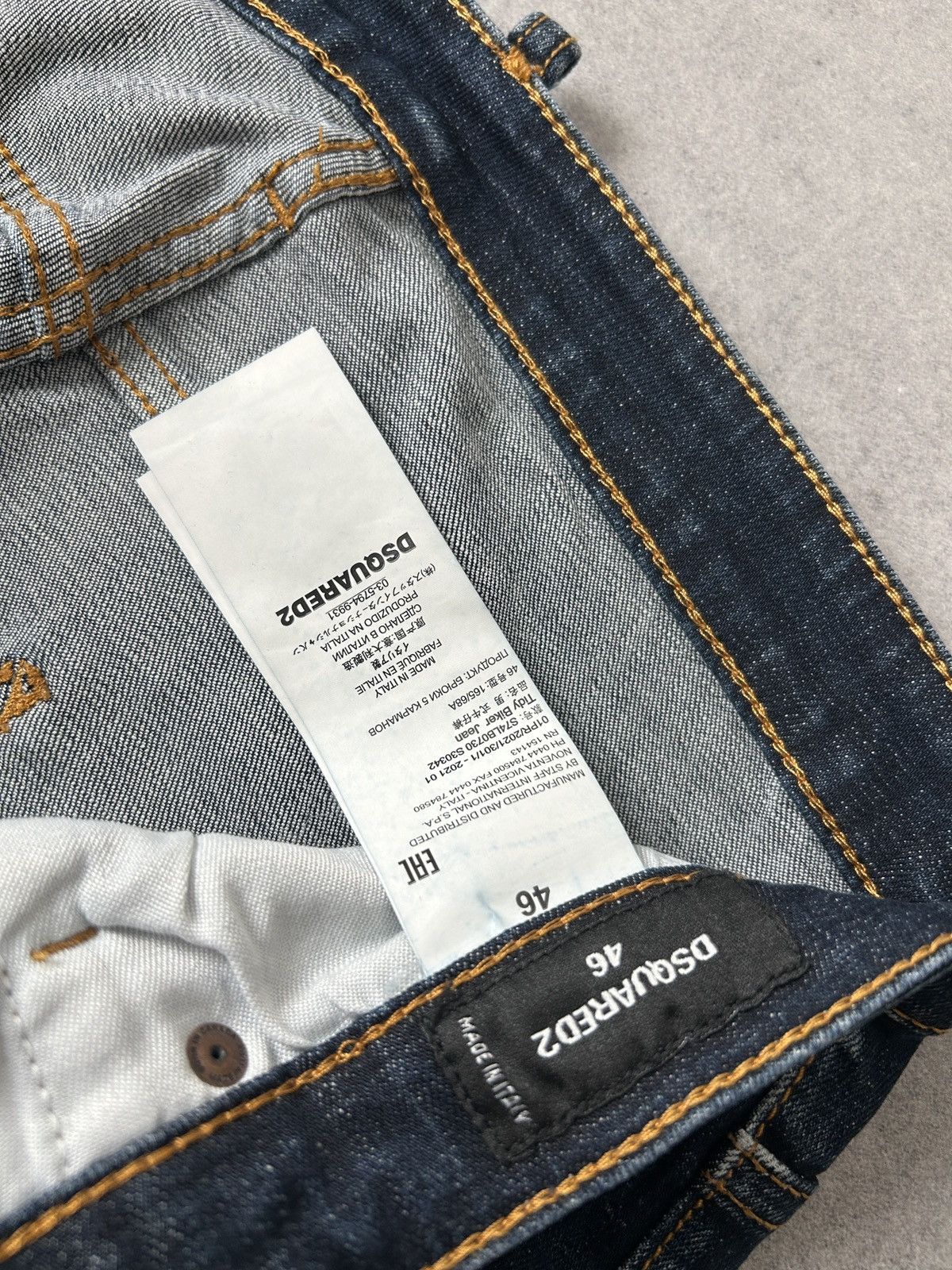 Dsquared2 Dsuqared2 Cut-Fit distressed skinny mens washed jeans Size US 31 - 7 Thumbnail