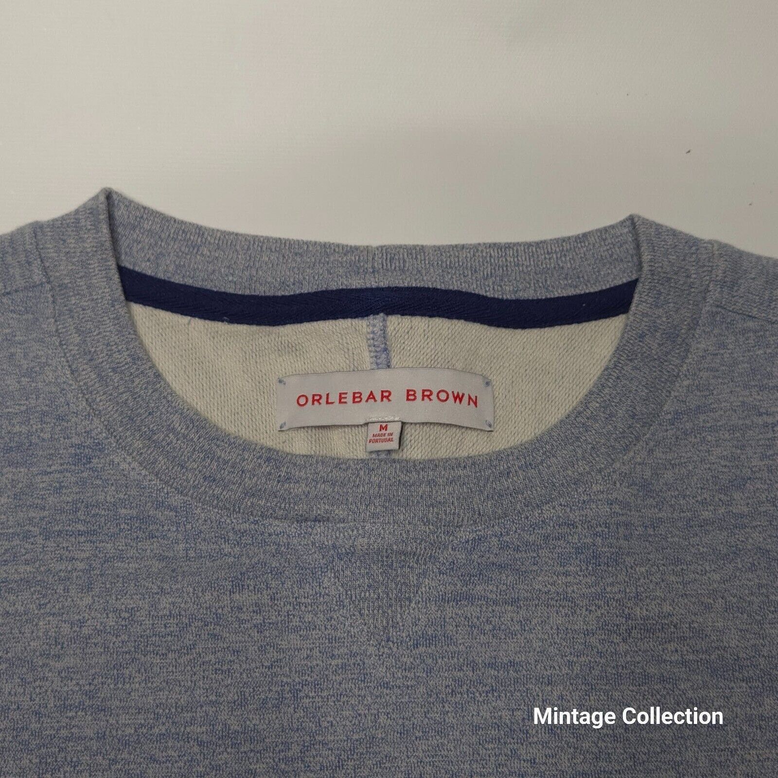 Orlebar Brown ORLEBAR BROWN HEATHER BLUE CREWNECK SWEATER SWEATSHIRT Sz M Size US M / EU 48-50 / 2 - 6 Thumbnail