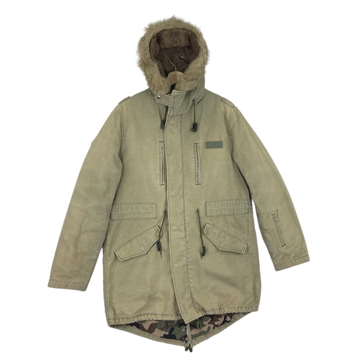 Sophnet. Thinsulate Camo Fishtail Parka Fur Hoodie Jacket Size US M / EU 48-50 / 2 - 7 Thumbnail