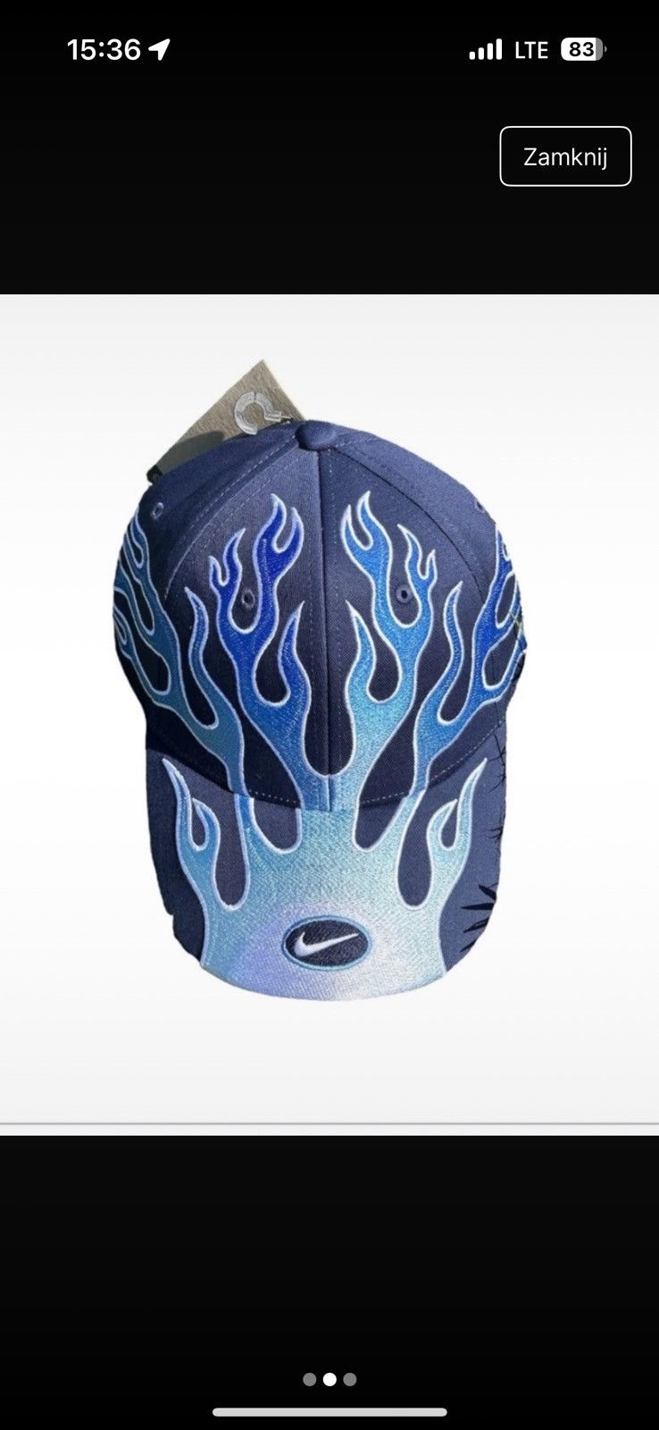 Nike Nike Flame Cap Hat Blue OG AirMax TN S/M Size ONE SIZE - 4 Thumbnail
