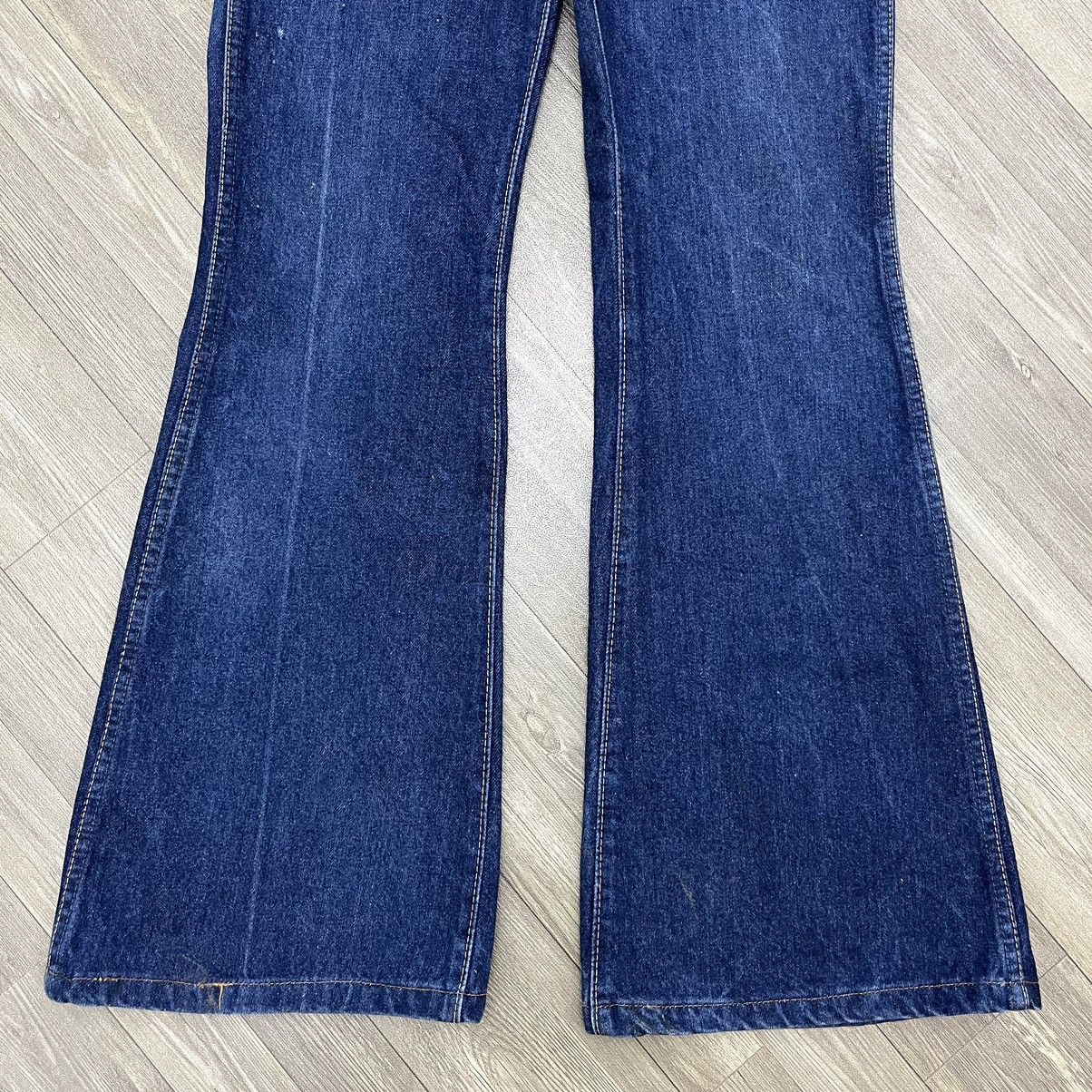 If Six Was Nine × Japanese Brand × Le Grande Bleu (L.G.B.) Vintage Big John Flared Jeans Bush Pants Style BootCut Denim Size US 27 - 5 Thumbnail