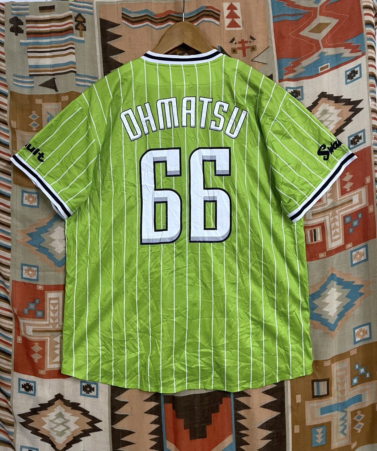 Majestic × Sports Specialties × Vintage Vintage Japan Baseball Jersey Tokyo Swallows J League Rare Size US L / EU 52-54 / 3 - 9 Thumbnail