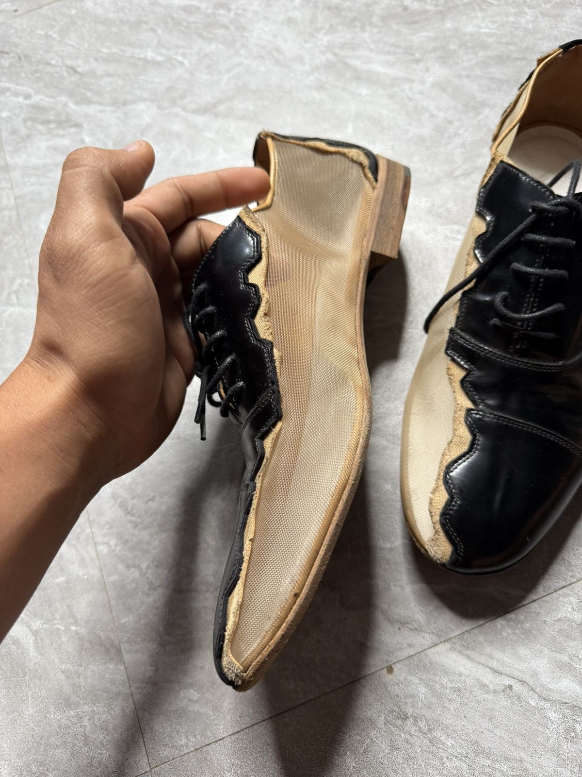Maison Margiela Maison Margiela Line 22 Mesh Cut Out derbies Size US 8 / EU 41 - 4 Thumbnail