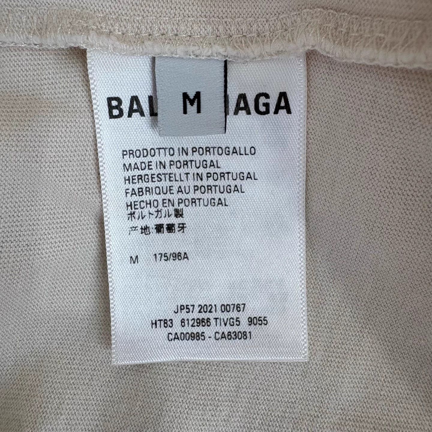 Balenciaga BALENCIAGA front-back logo print short sleeve T-shirt Size US M / EU 48-50 / 2 - 5 Thumbnail