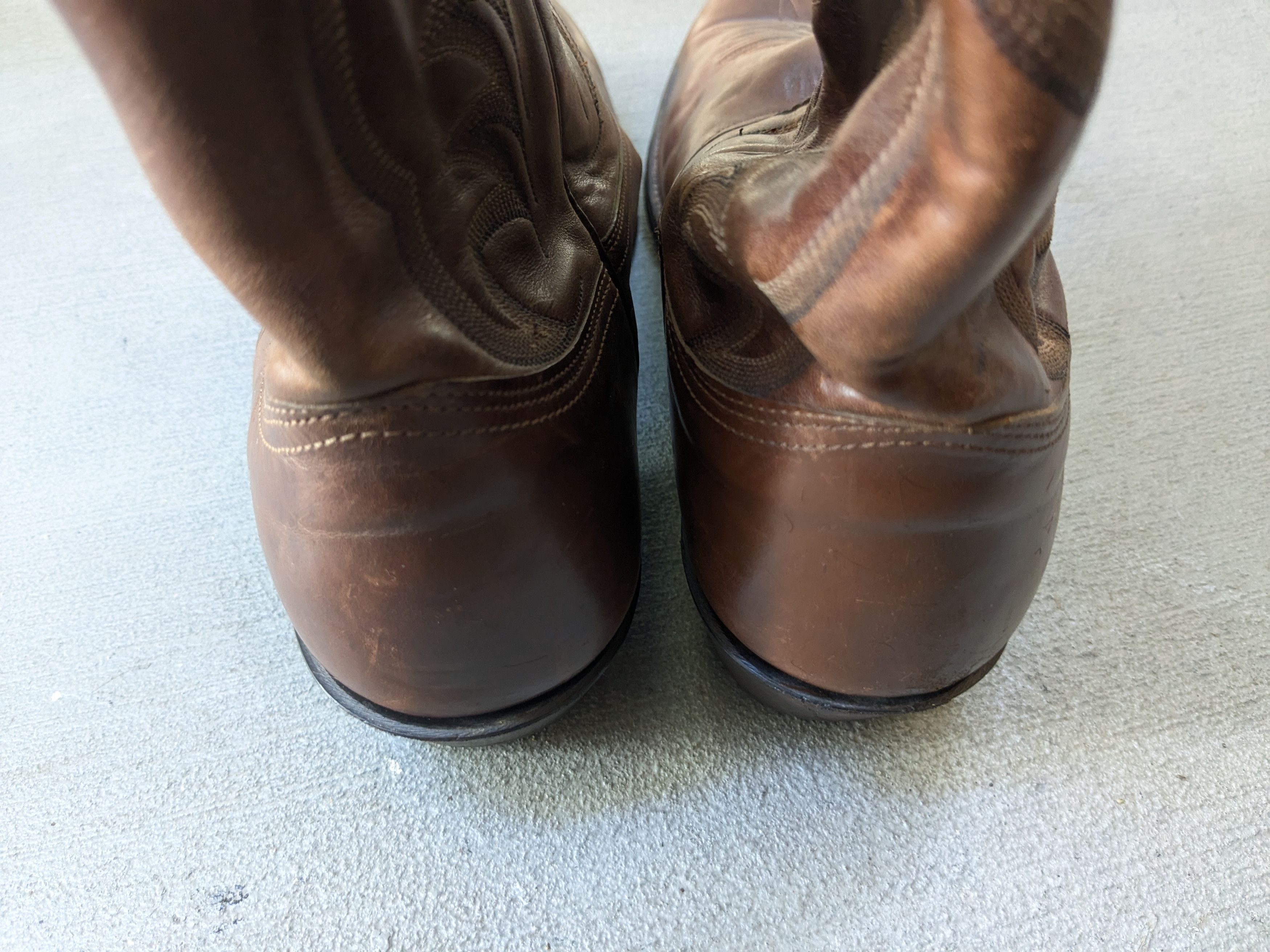 Nocona Boots Nocona Cowboy Boots Brown Leather 11.5 D Botas USA Size US 11.5 / EU 44-45 - 13 Thumbnail