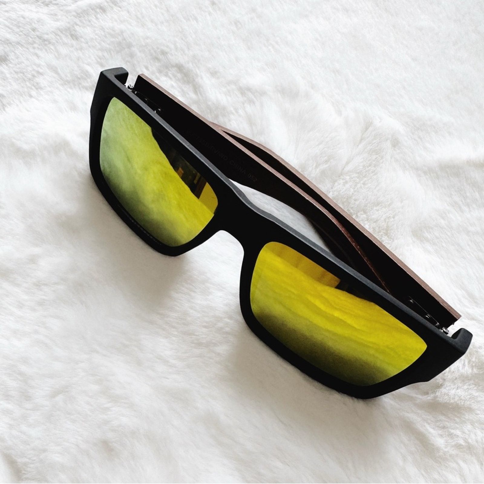 Other Jensen Orange & Dark Wood Sunglasses Size ONE SIZE - 6 Thumbnail