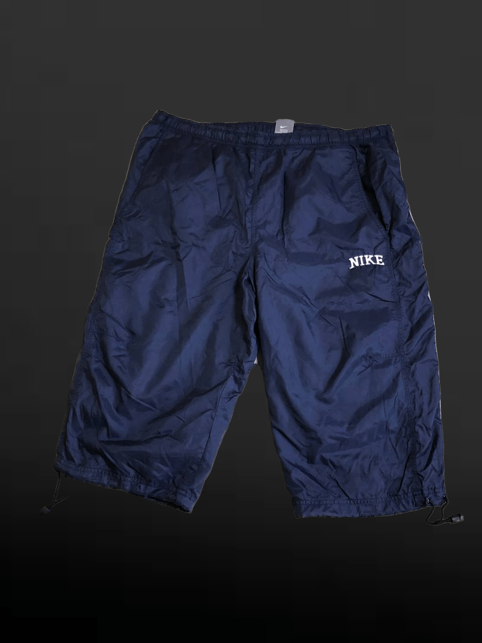 Nike Vintage 90s Nike Swim Trunk Shorts Navy Blue Nylon Mesh Size US 34 / EU 50 - 1 Thumbnail