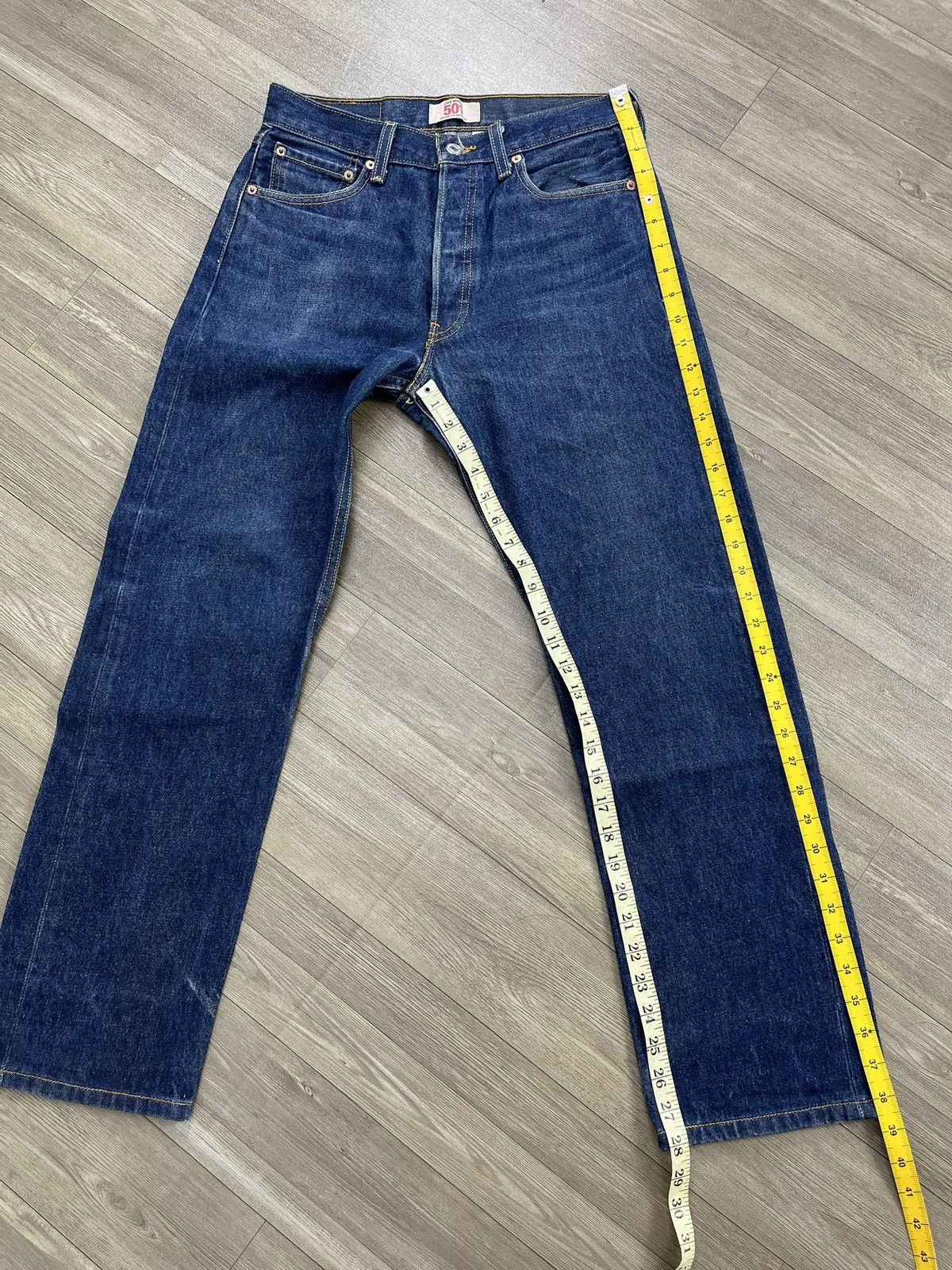 Levi's Vintage Clothing 🇲🇽2000s Vintage Levis 501XX 30x30 Straight Leg Blue Jeans Size US 30 / EU 46 - 22 Thumbnail