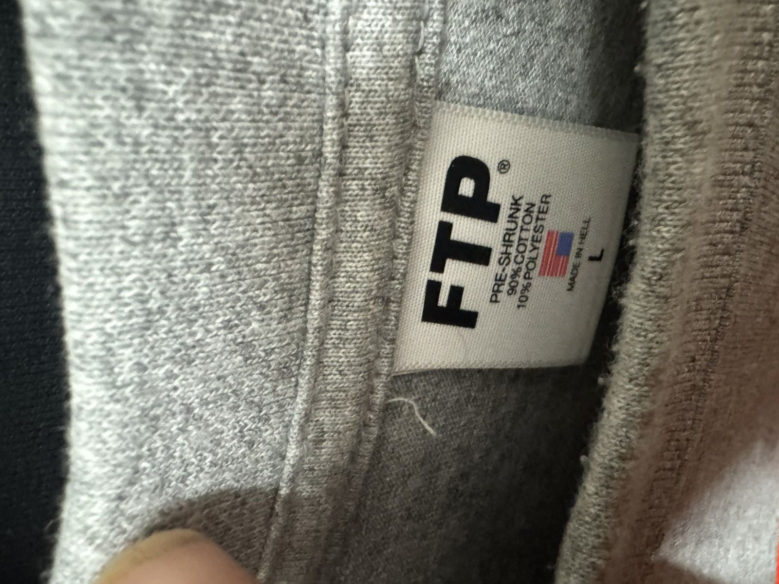 Fuck The Population FTP Distress Flag Tee gray large Size US L / EU 52-54 / 3 - 4 Thumbnail