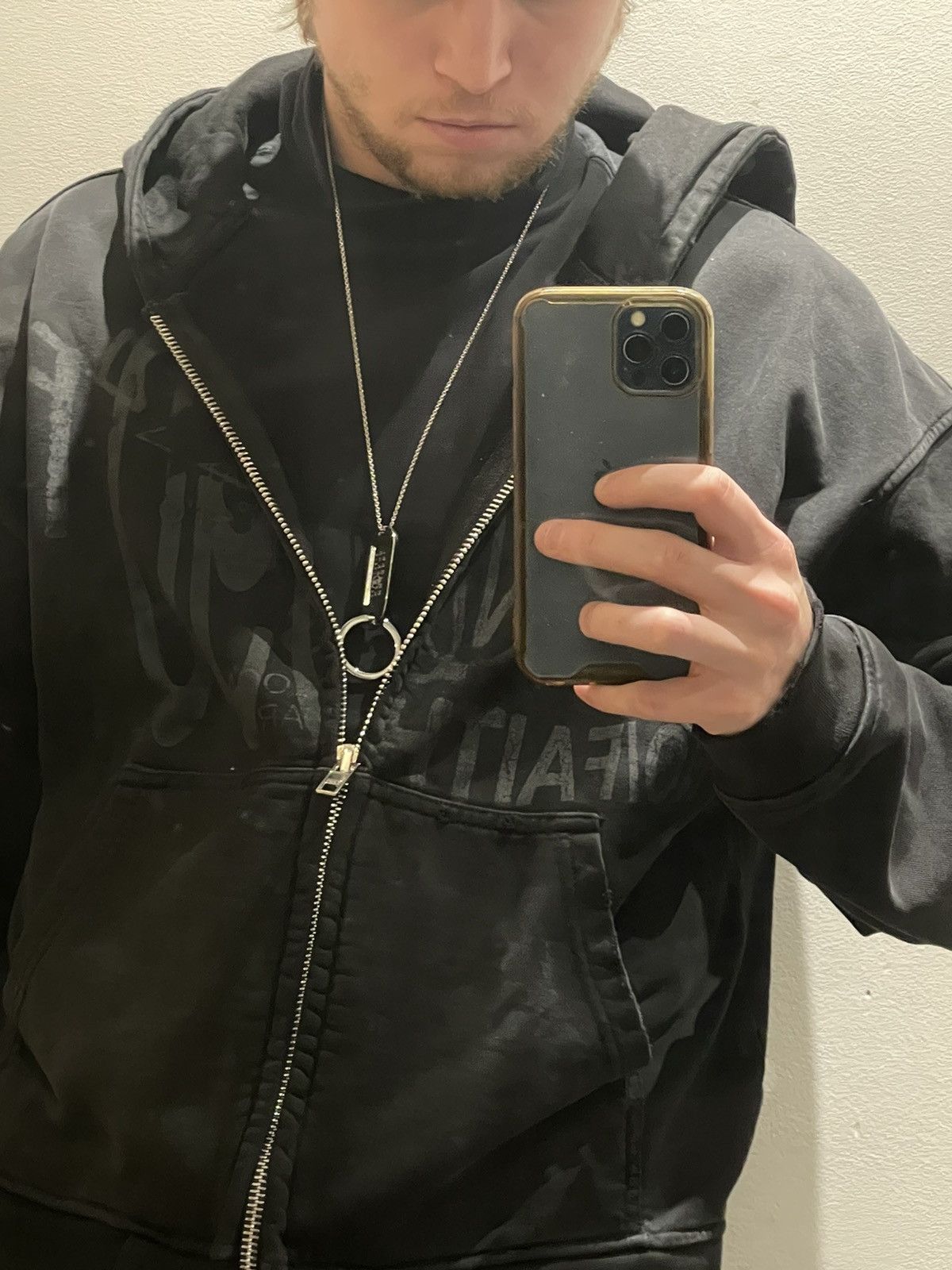 Maison Margiela !DS! FW23 Maison Margiela MM6 Logo Pendant Plaque Necklace Size ONE SIZE - 16 Thumbnail