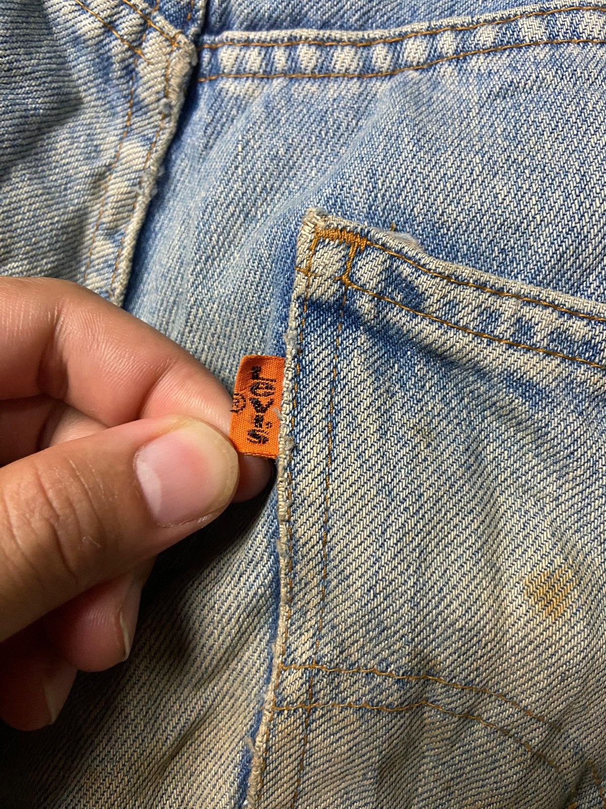 Levi's Levis Strauss Co. Ripped Denim Jeans (158) Size US 30 / EU 46 - 3 Thumbnail