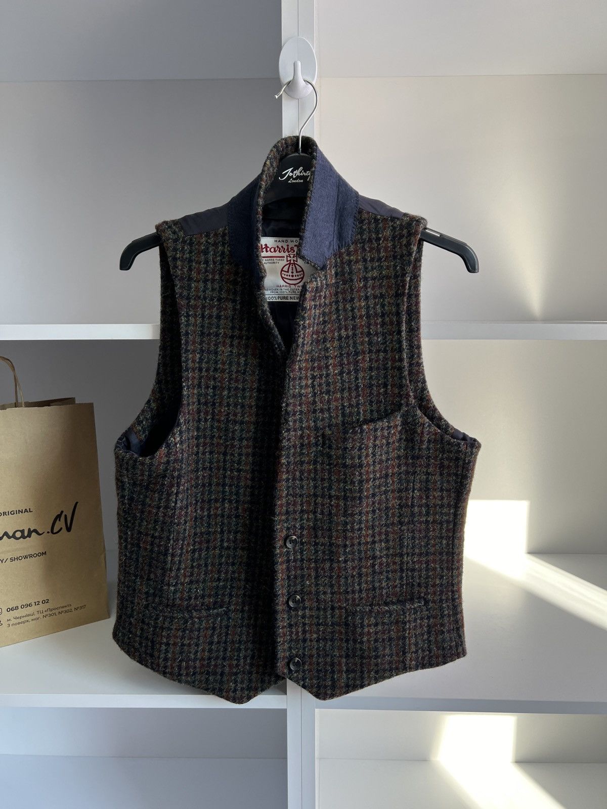 Harris Tweed × Vintage Vintage Harris Tweed Wool old money style vest Size US M / EU 48-50 / 2 - 5 Thumbnail