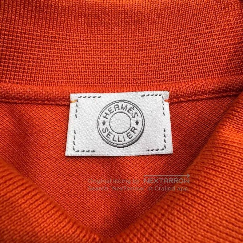 Hermes Hermes Orange Polo Long Sleeve Size US XS / EU 42 / 0 - 2 Thumbnail
