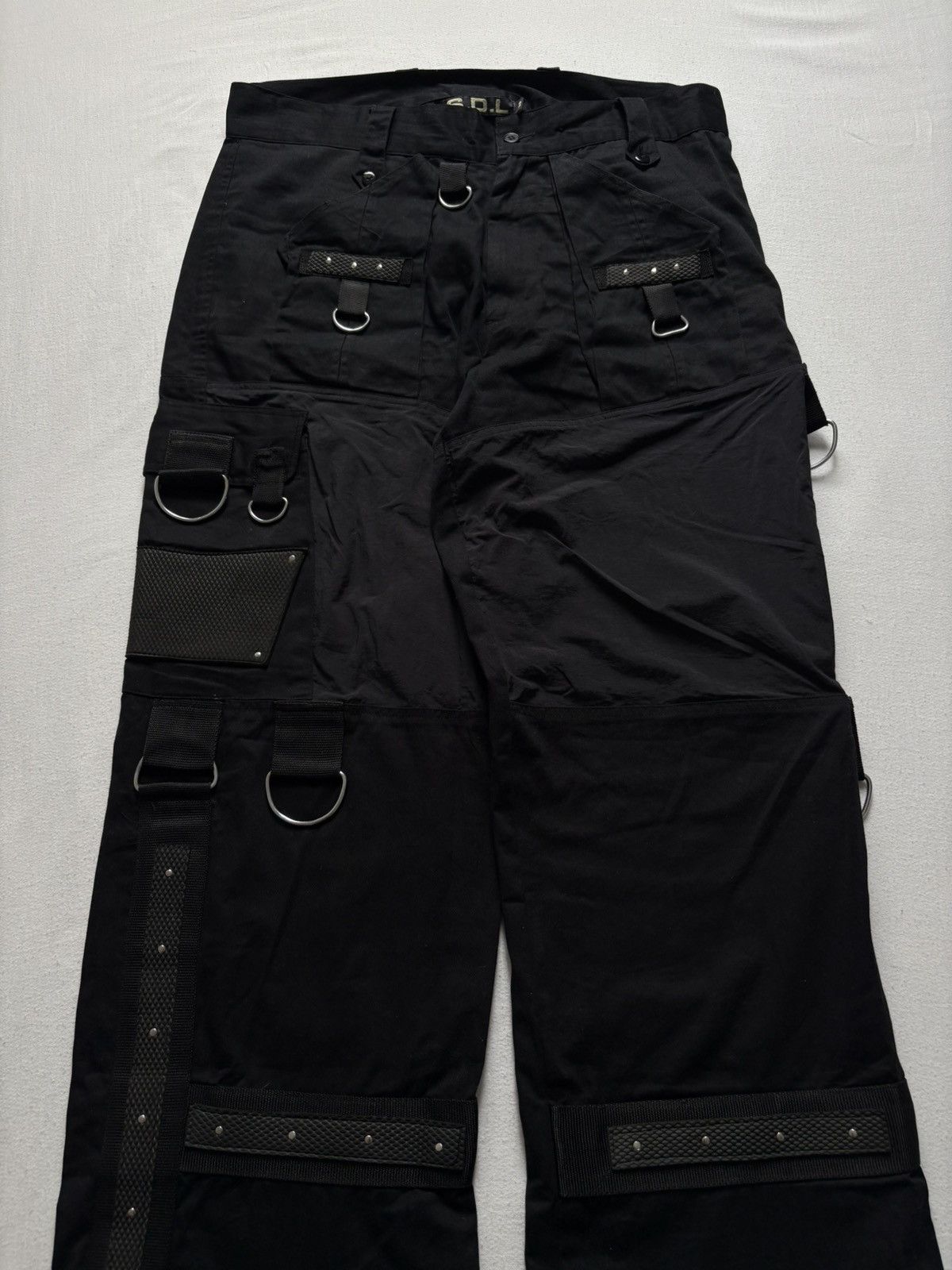 Tripp NYC S.D.L. Vintage Cyber Goth Techwear Cargo Pants Black Metal ...