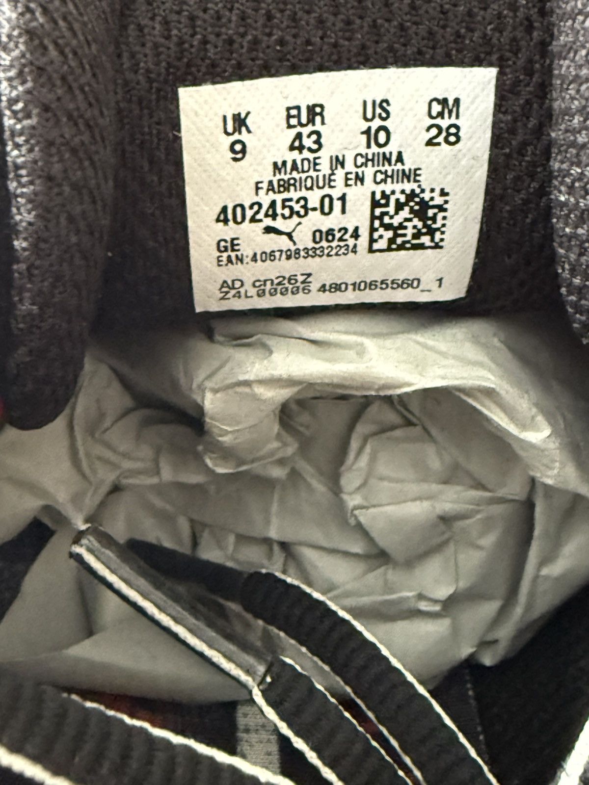 A$AP Rocky × Puma ASAP ROCKY PUMA INHALE DISTRESSED TRAINERS Size US 10 / EU 43 - 12 Thumbnail