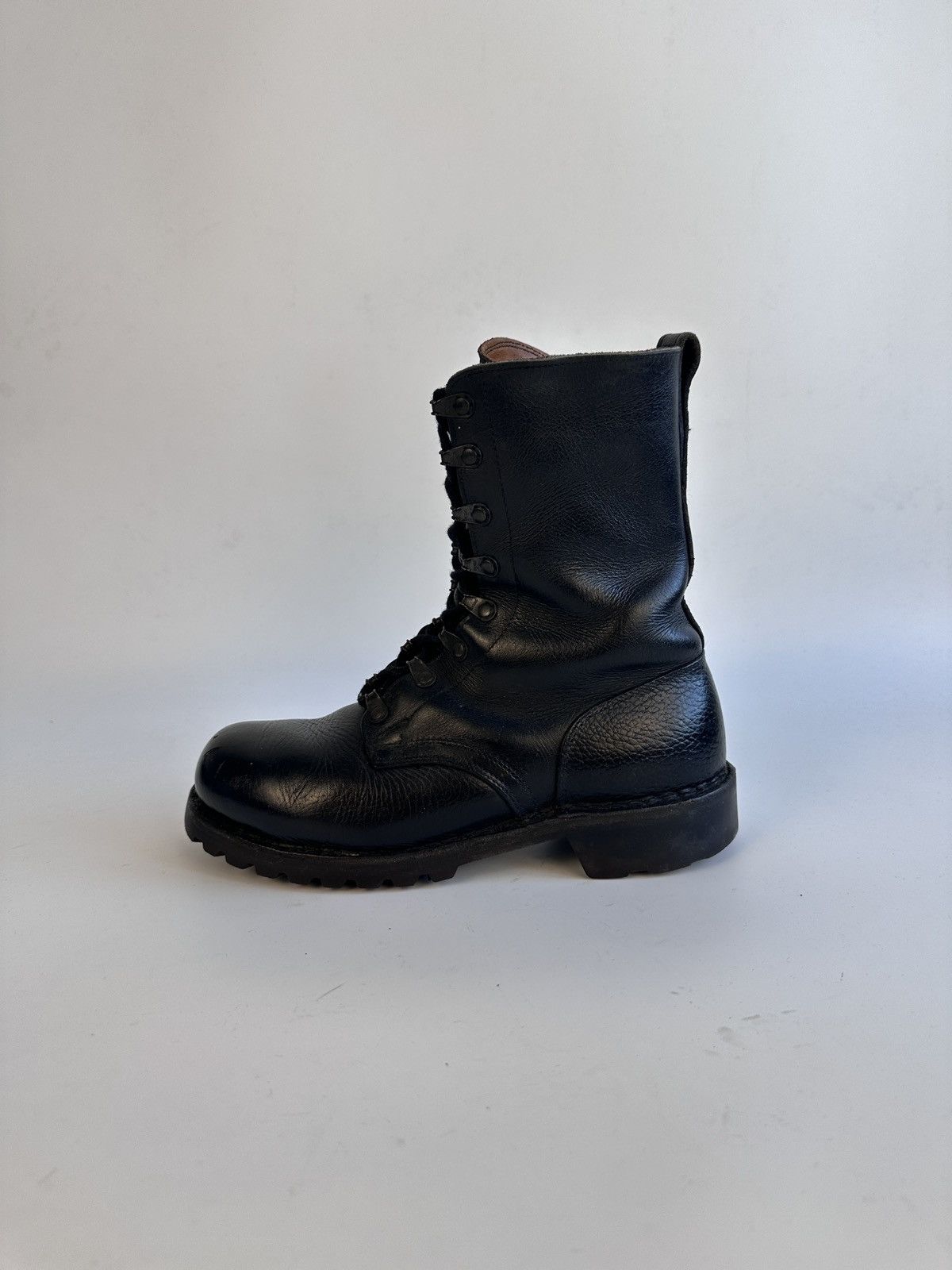 Other German Army BW Combat Boots 2007 Metzeler Sole Black Leather Size US 7.5 / IT 37.5 - 13 Thumbnail