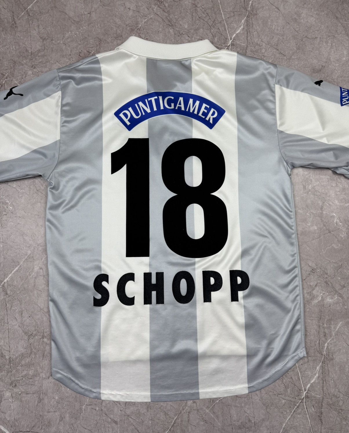 Puma VINTAGE 1998/99 SK STURM GRAZ PUMA AWAY JERSEY - #18 SCHOPP Size US S / EU 44-46 / 1 - 6 Thumbnail