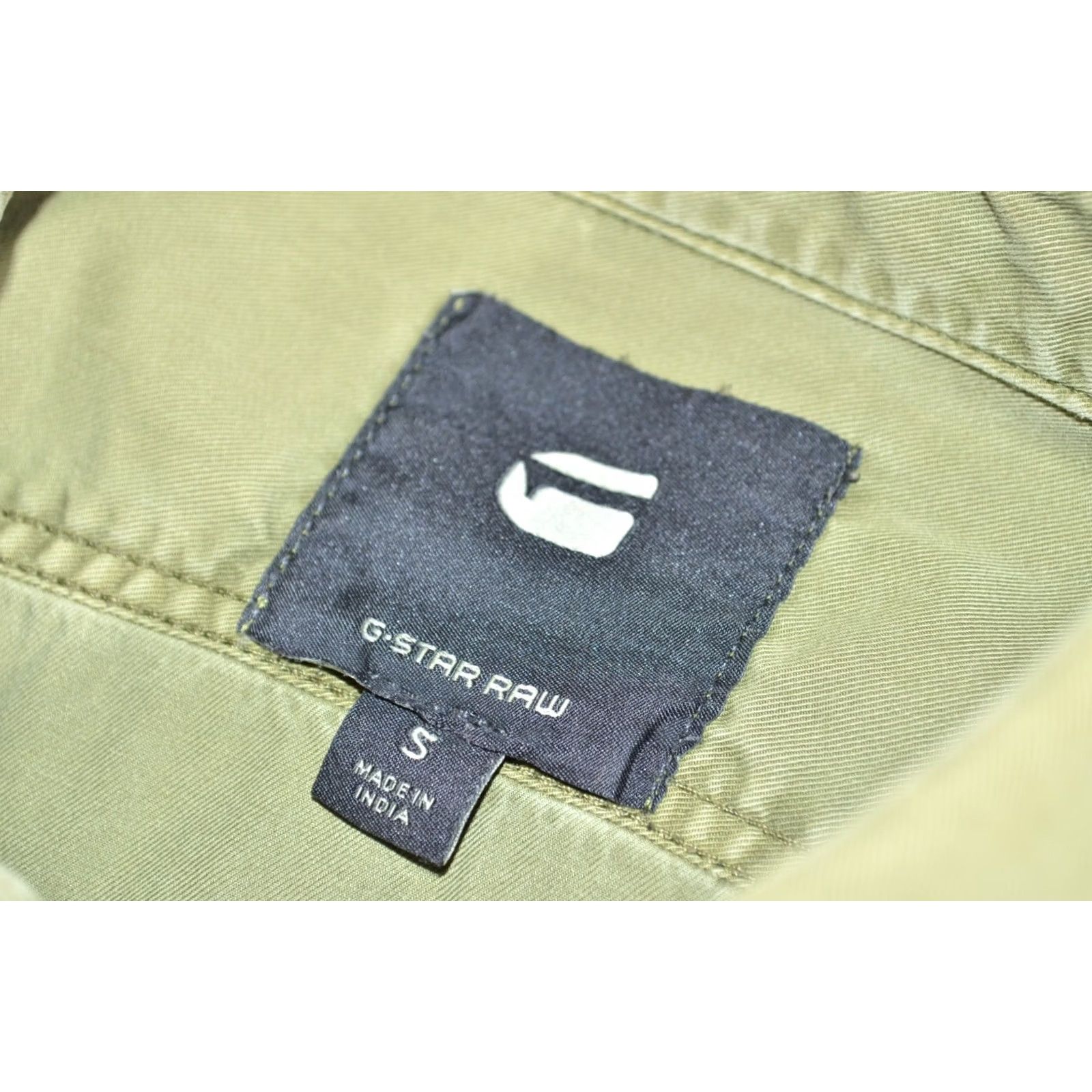G-Star VINTAGE G-Star SHIRT Mens 3301 Long Sleeve Green Khaki Snap with Pockets Size S Size US S / EU 44-46 / 1 - 7 Thumbnail